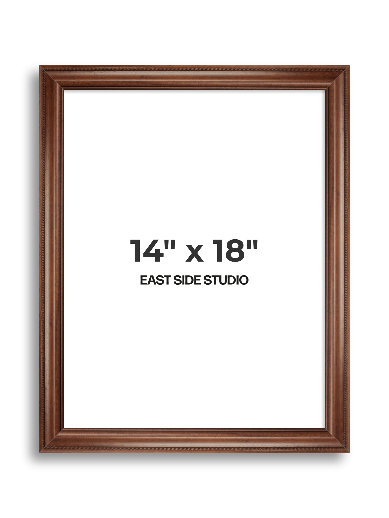 Wide Antique Walnut 14" x 18" picture frame