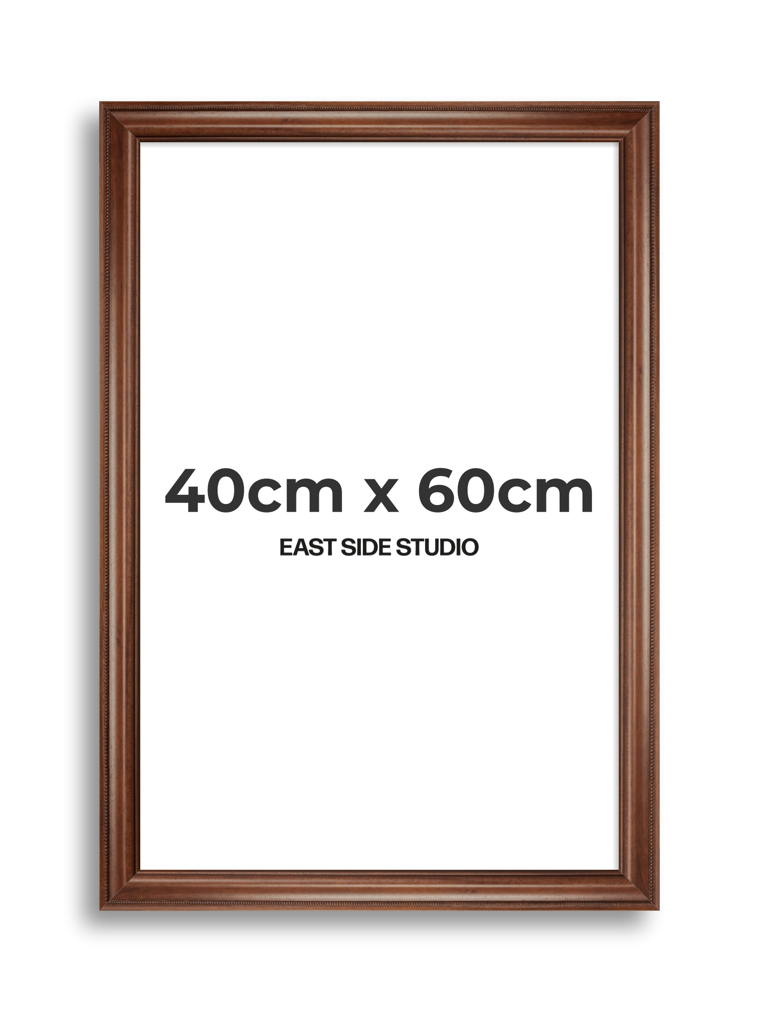 Wide Antique Walnut 40cm x 60cm picture frame