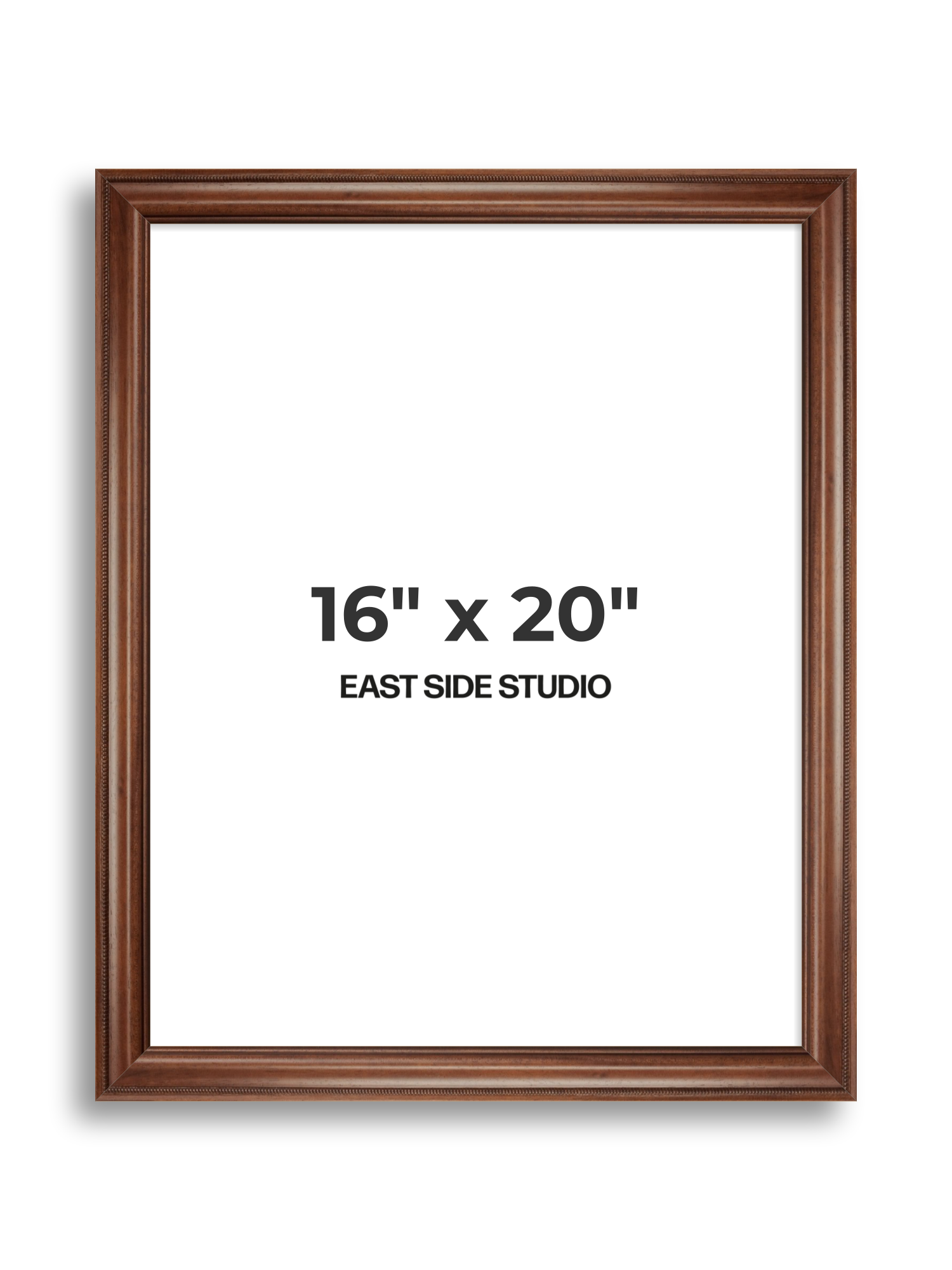 Wide Antique Walnut 16" x 20" picture frame