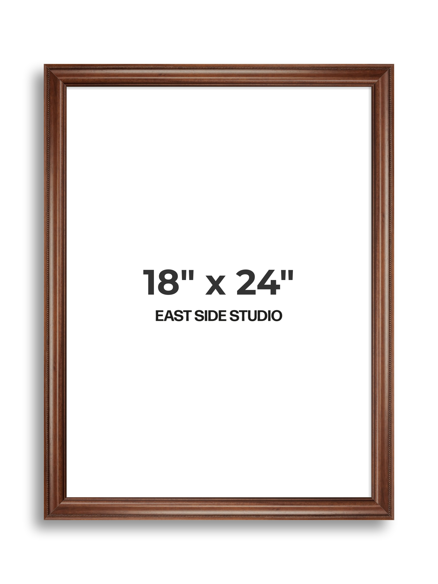 Wide Antique Walnut 18" x 24" picture frame