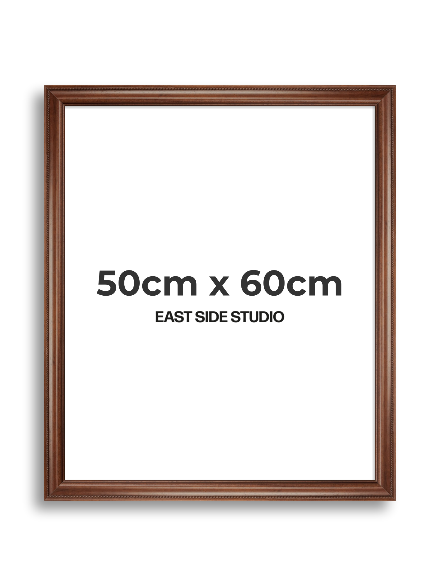 Wide Antique Walnut 50cm x 60cm picture frame