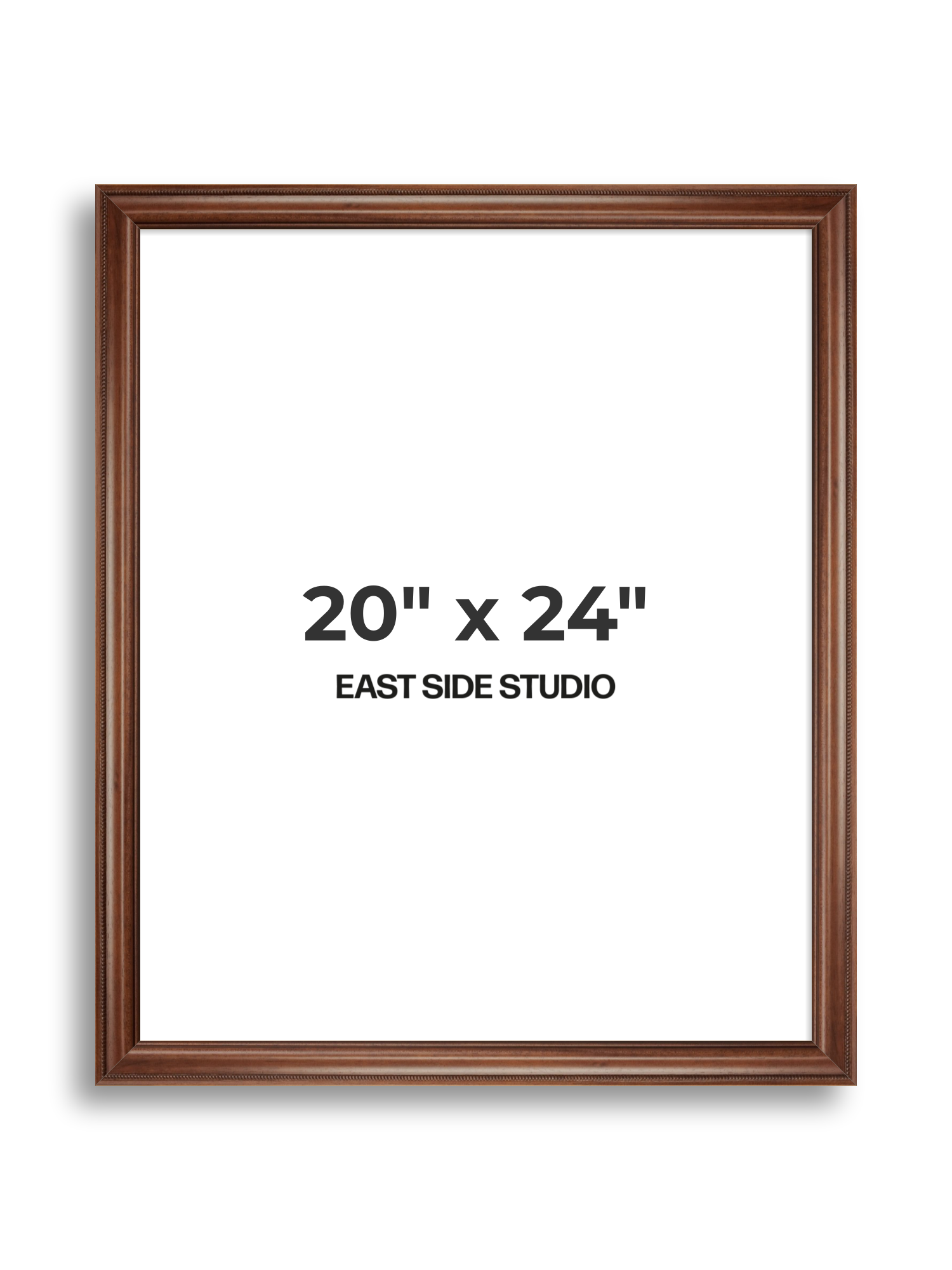 Wide Antique Walnut 20" x 24" picture frame