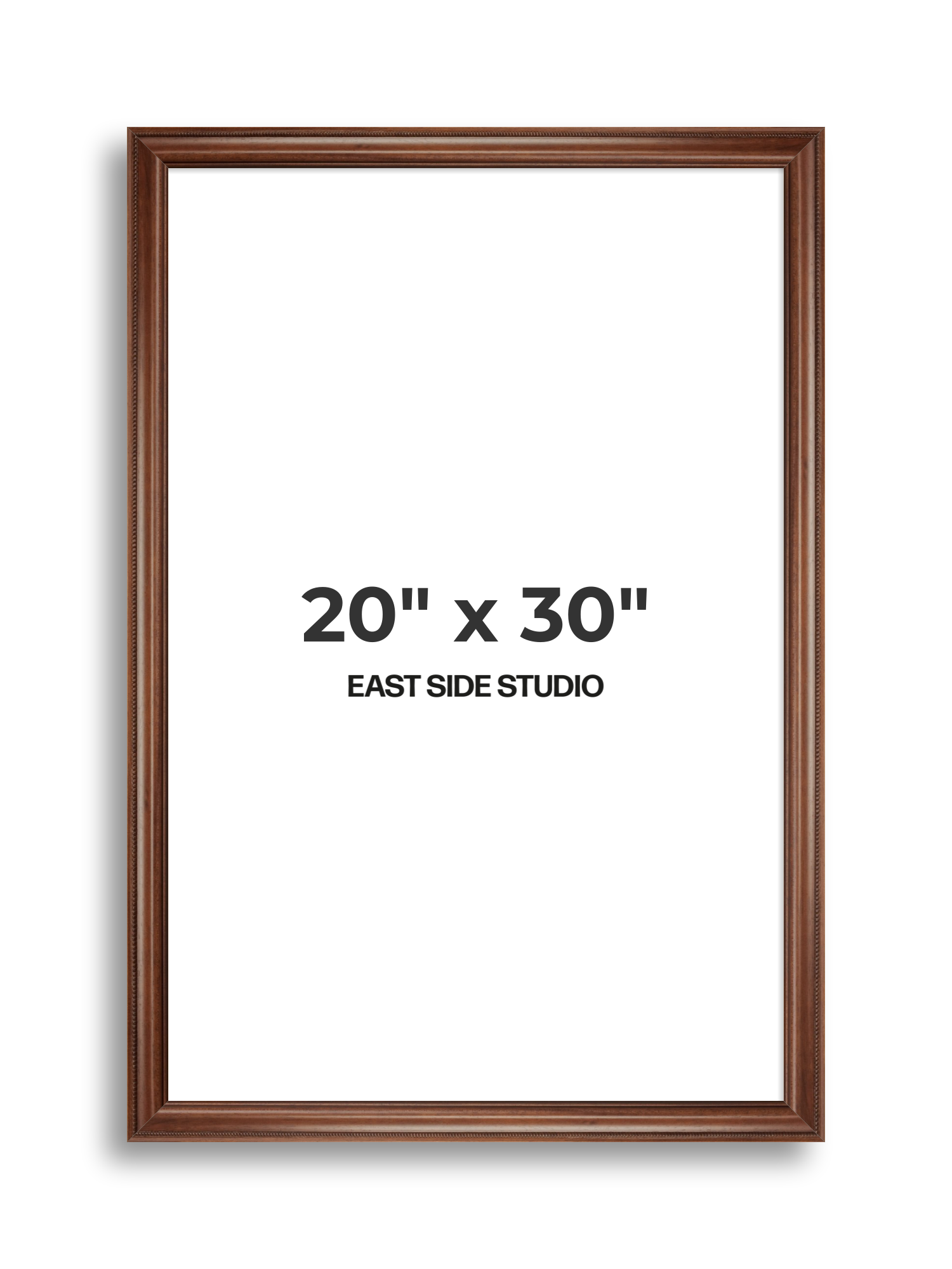 Wide Antique Walnut 20" x 30" picture frame