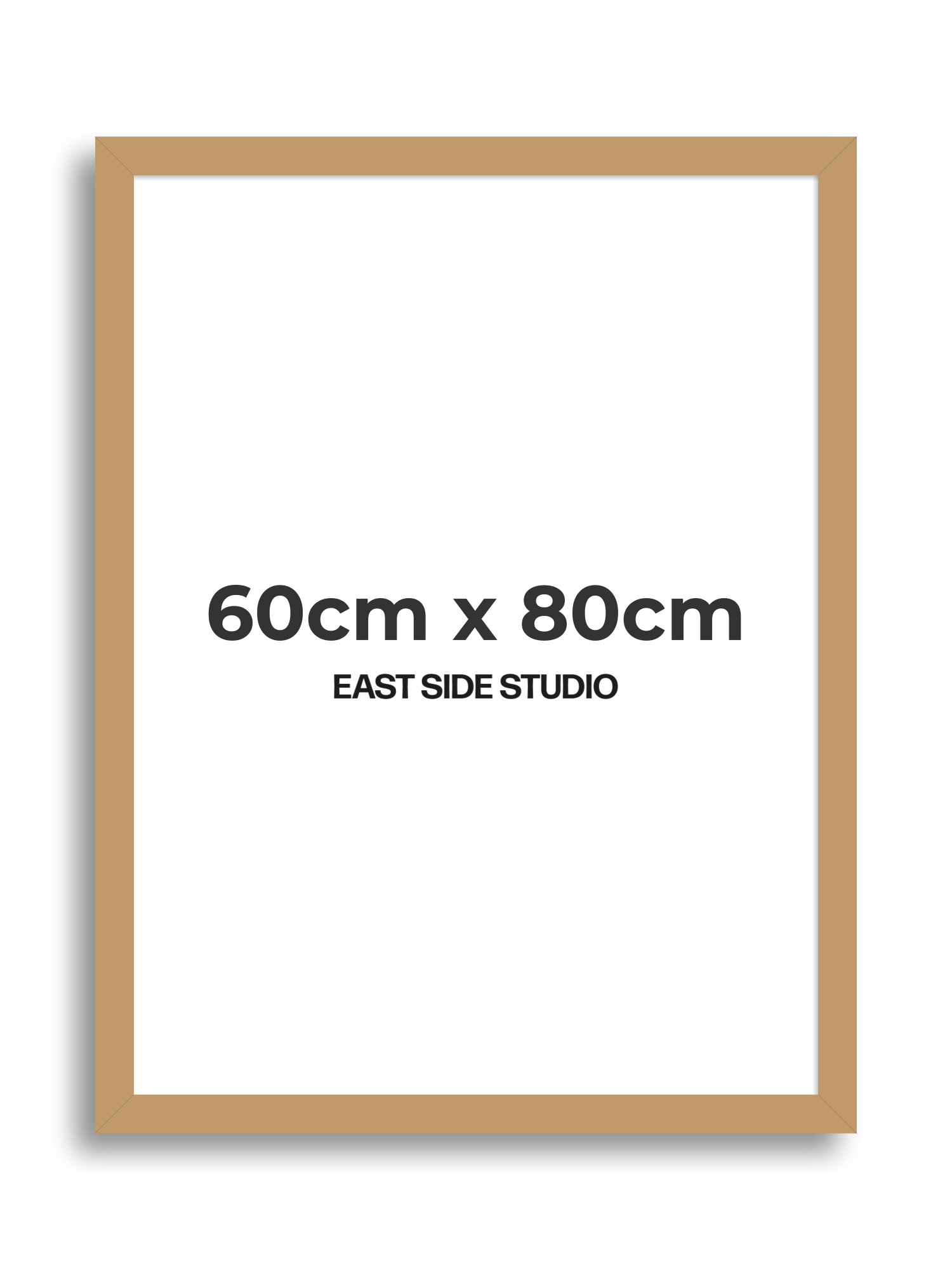 Wide Antique Walnut 60cm x 80cm picture frame