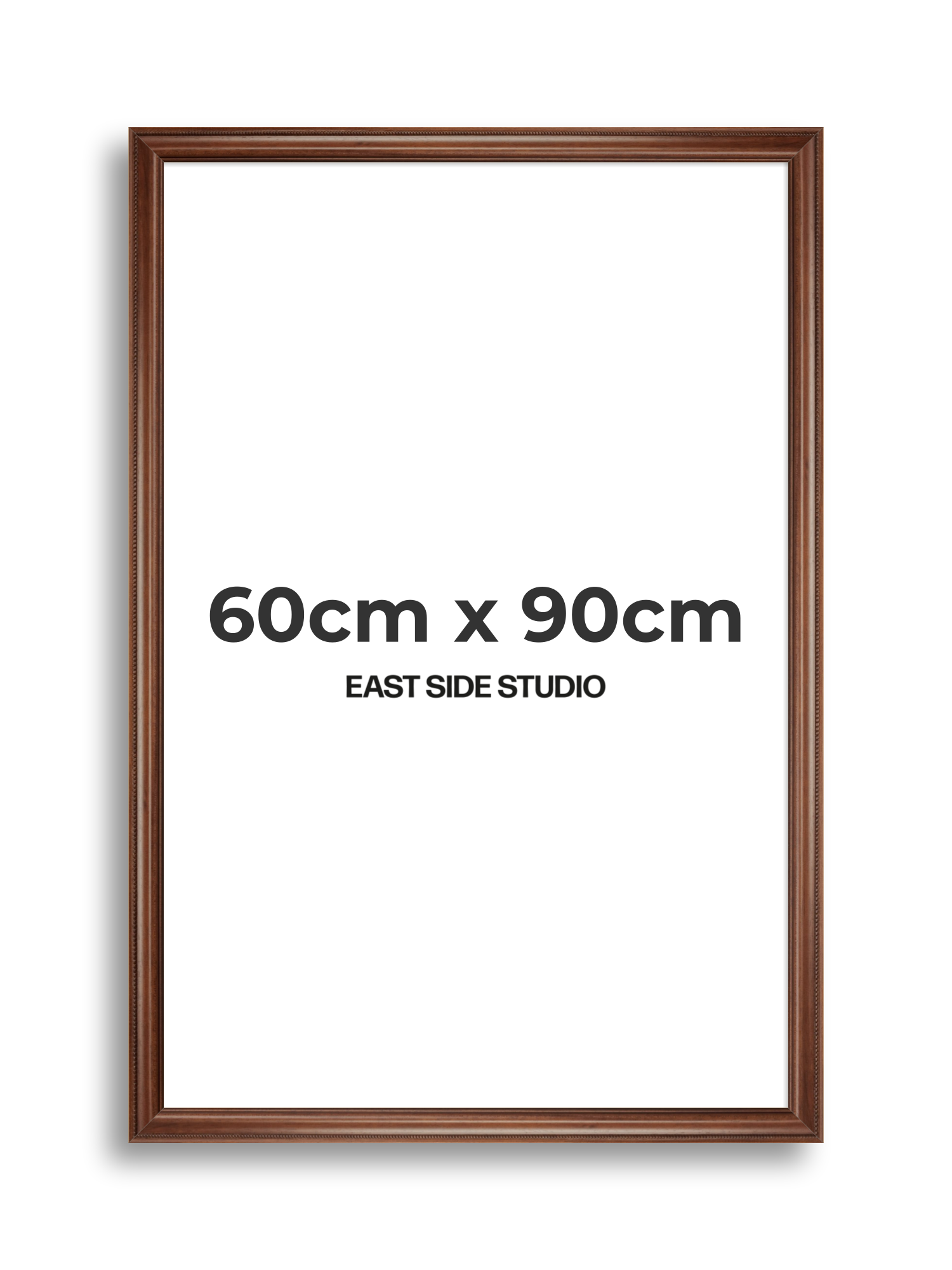 Wide Antique Walnut 60cm x 90cm picture frame