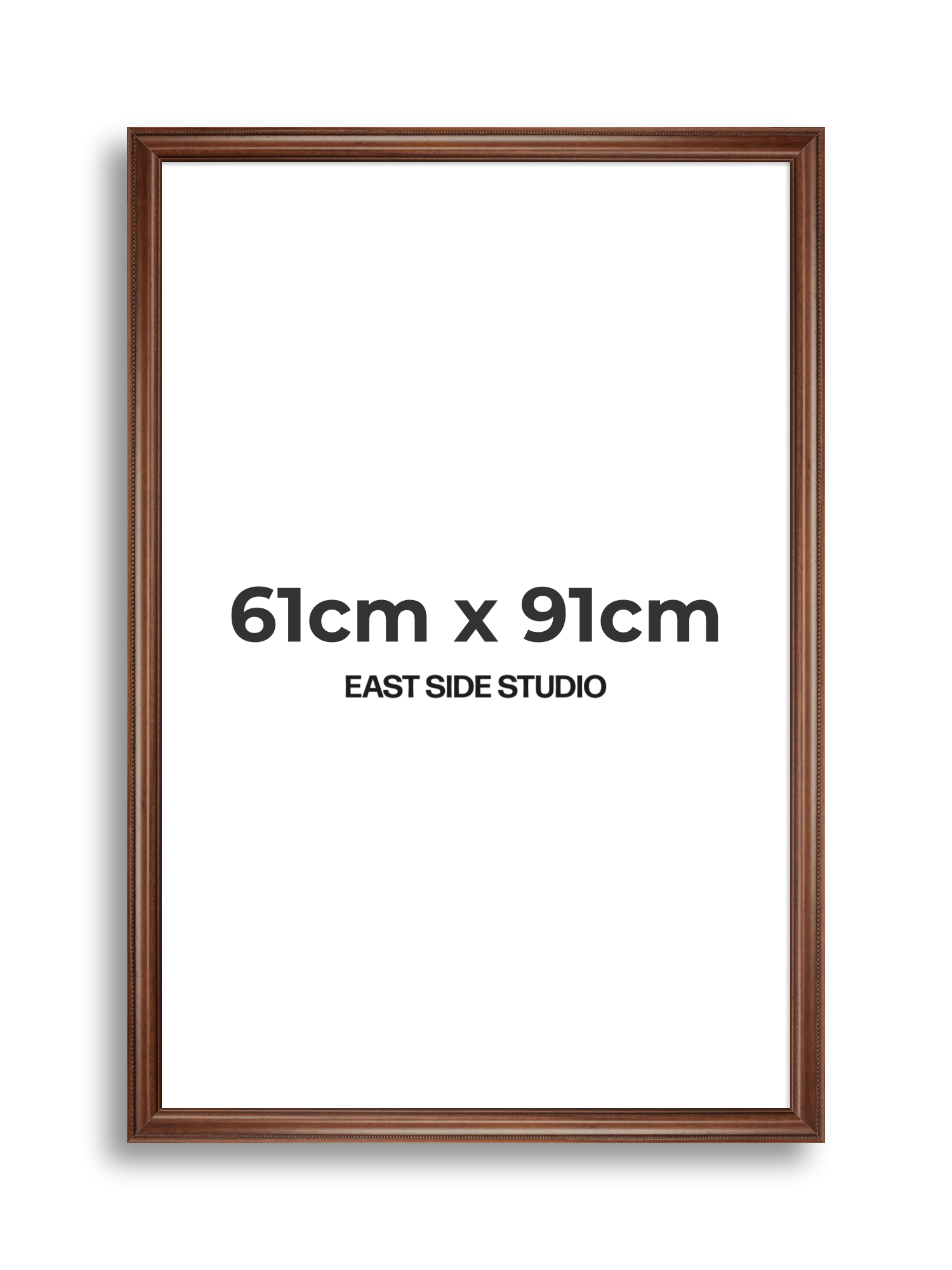 Wide Antique Walnut 61cm x 91cm picture frame