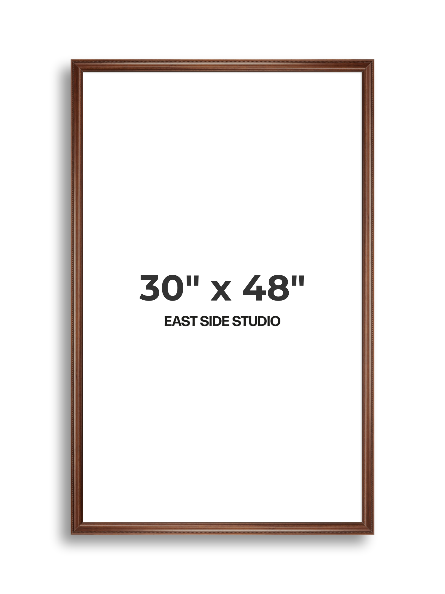 Wide Antique Walnut 30" x 48" picture frame