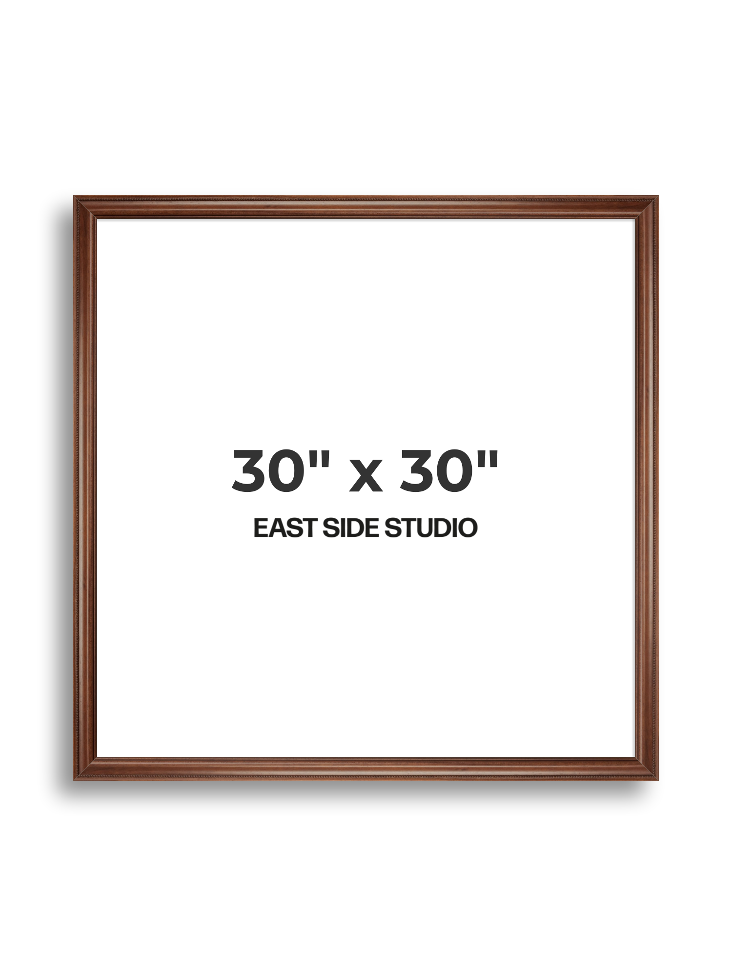 Wide Antique Walnut 30" x 30" picture frame