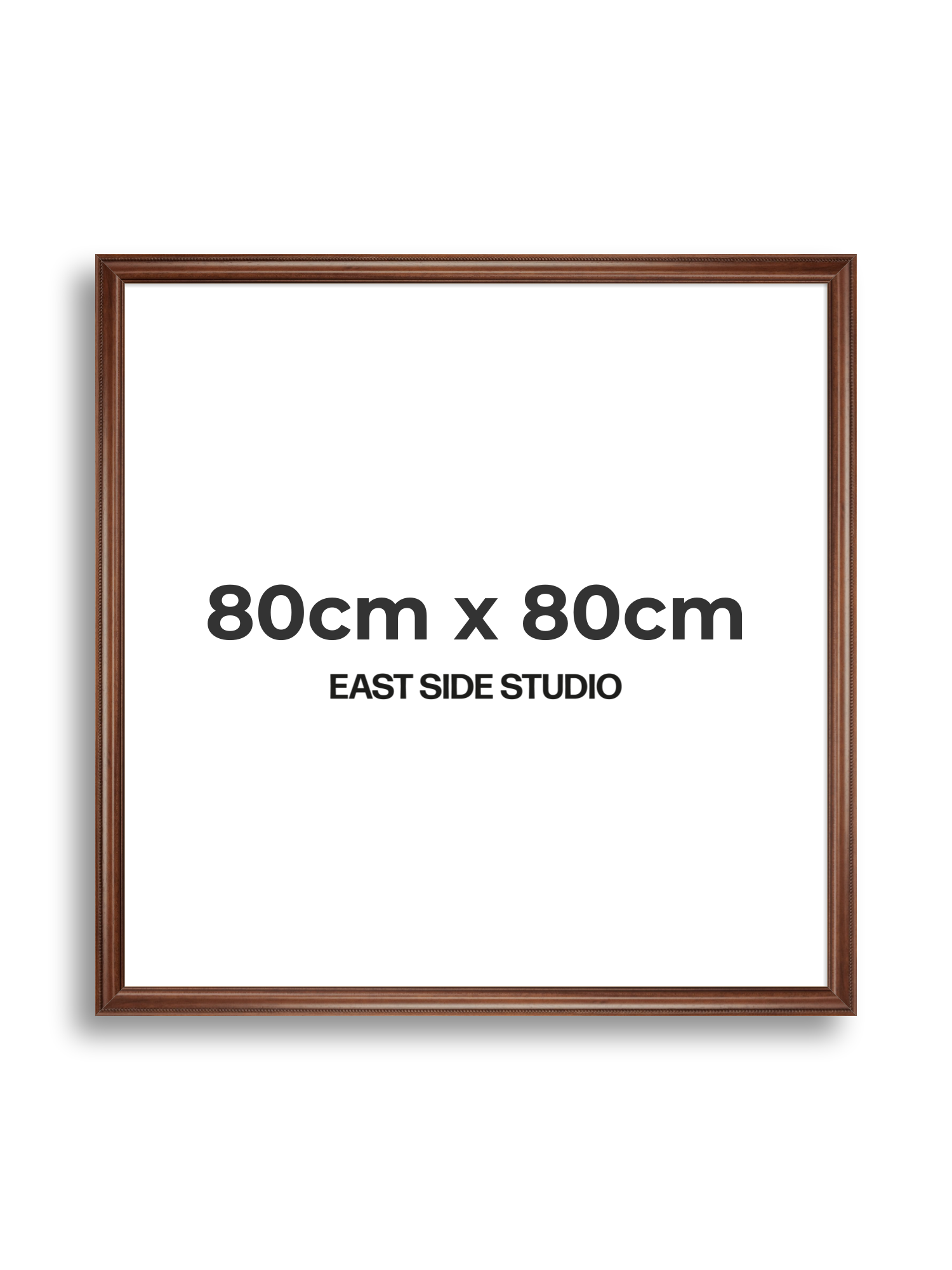 Wide Antique Walnut 80cm x 80cm picture frame