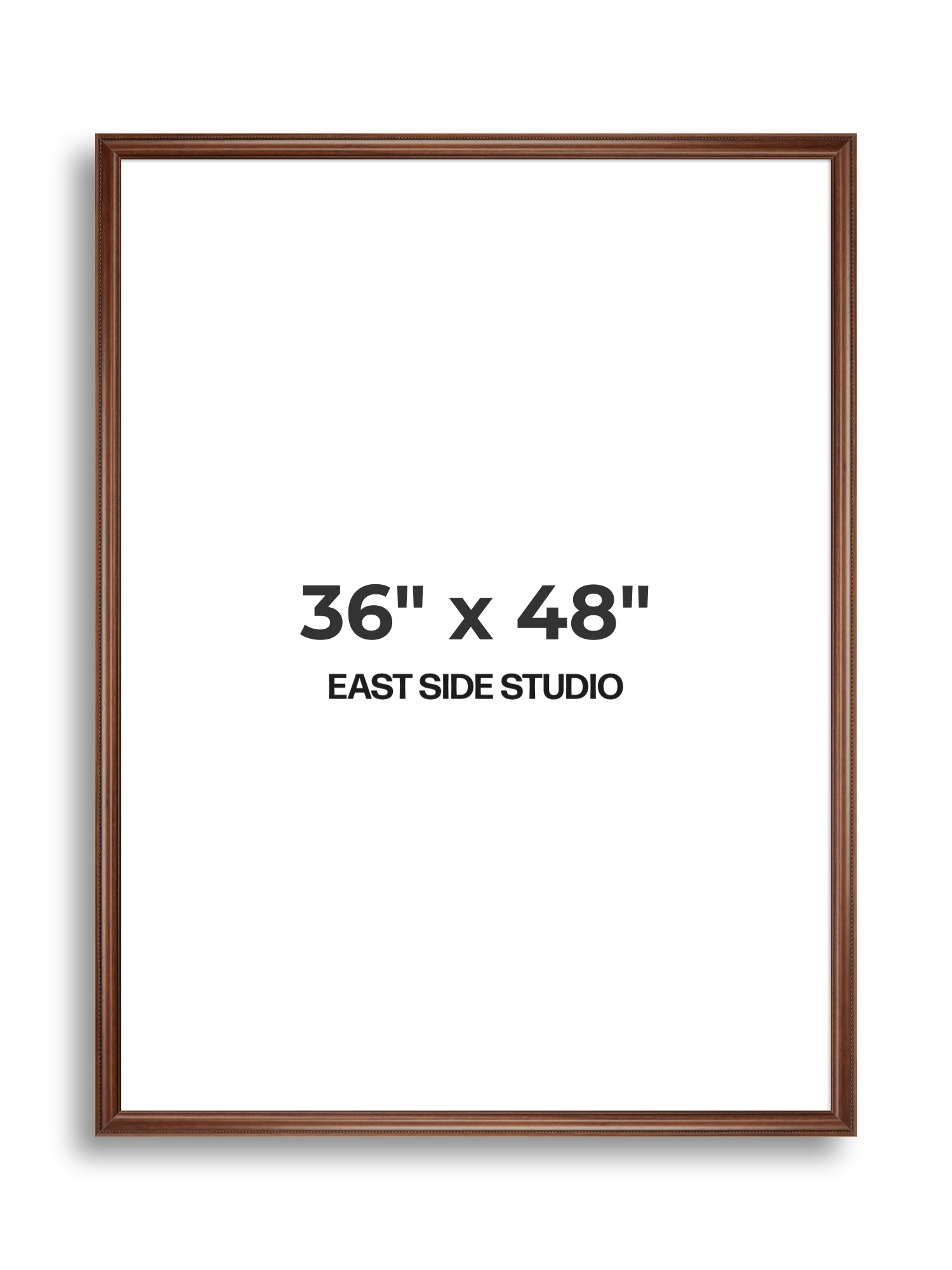 Wide Antique Walnut 36" x 48" picture frame