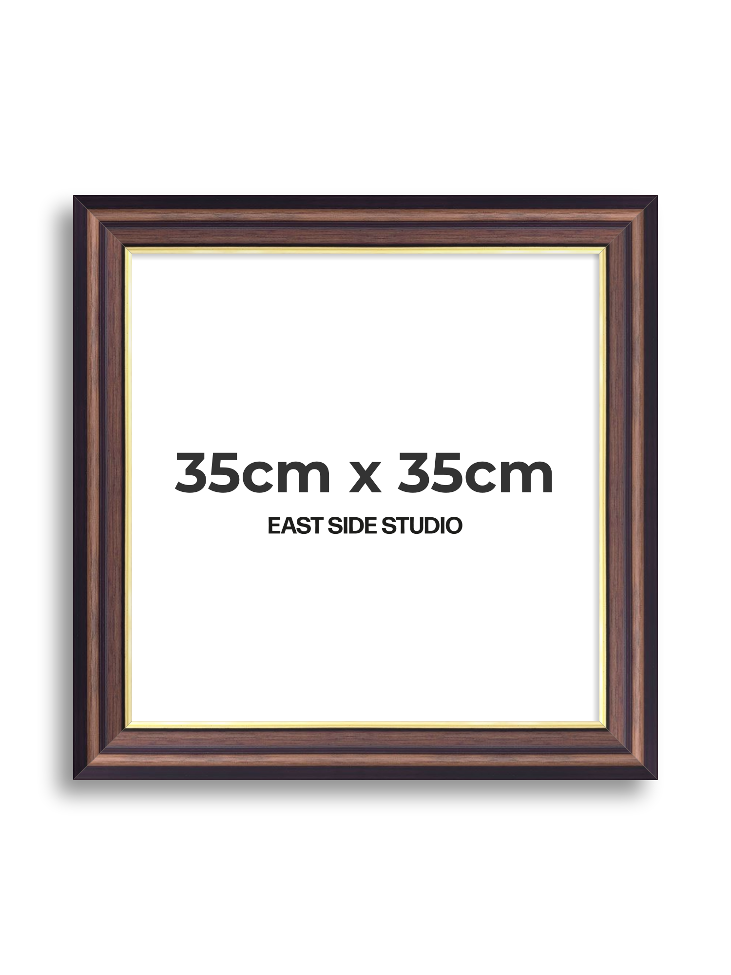 Antique Walnut & Gold 35cm x 35cm picture frame