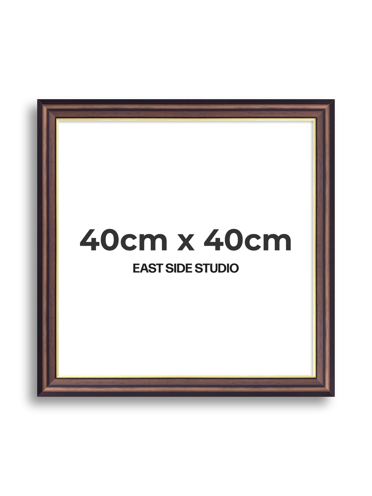 Antique Walnut & Gold 40cm x 40cm picture frame