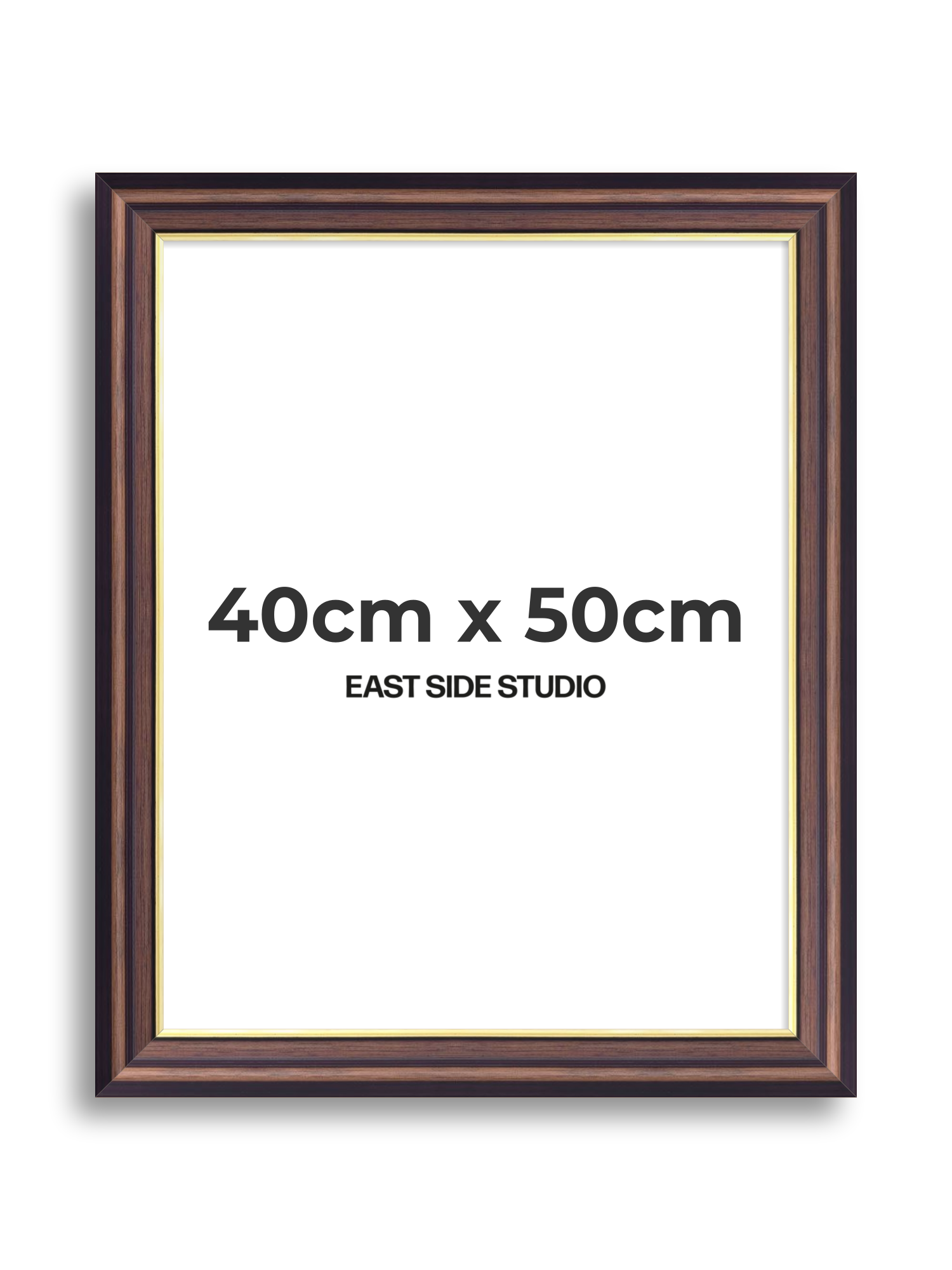 Antique Walnut & Gold 40cm x 50cm picture frame