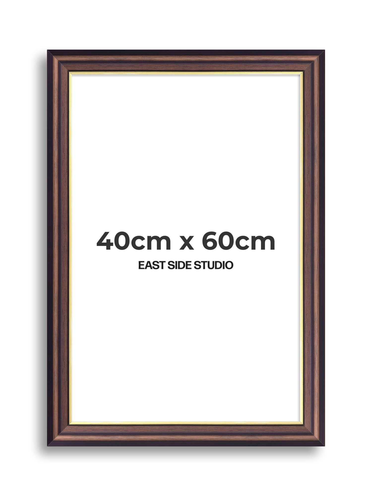 Antique Walnut & Gold 40cm x 60cm picture frame