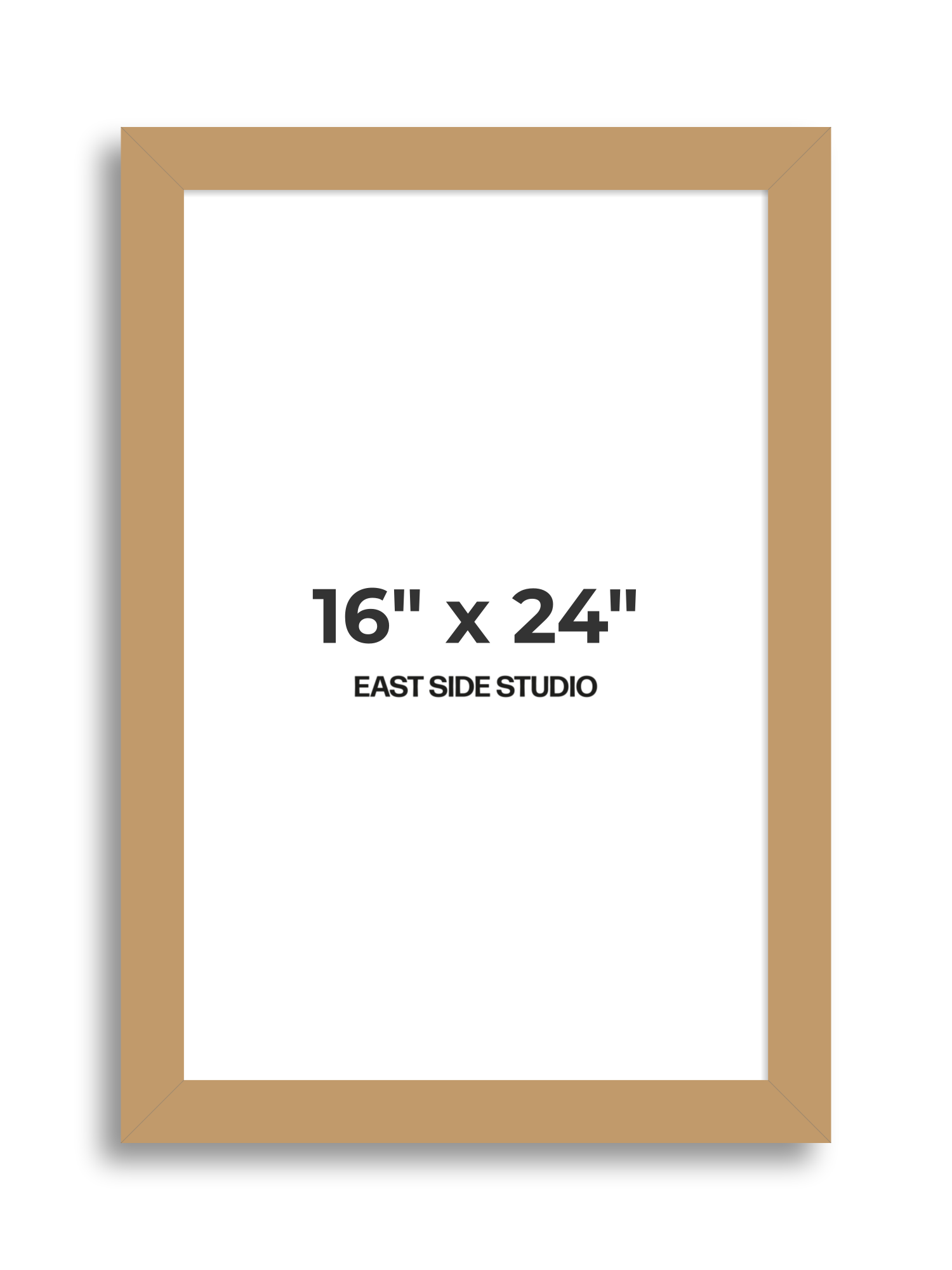 Antique Walnut & Gold 16" x 24" picture frame