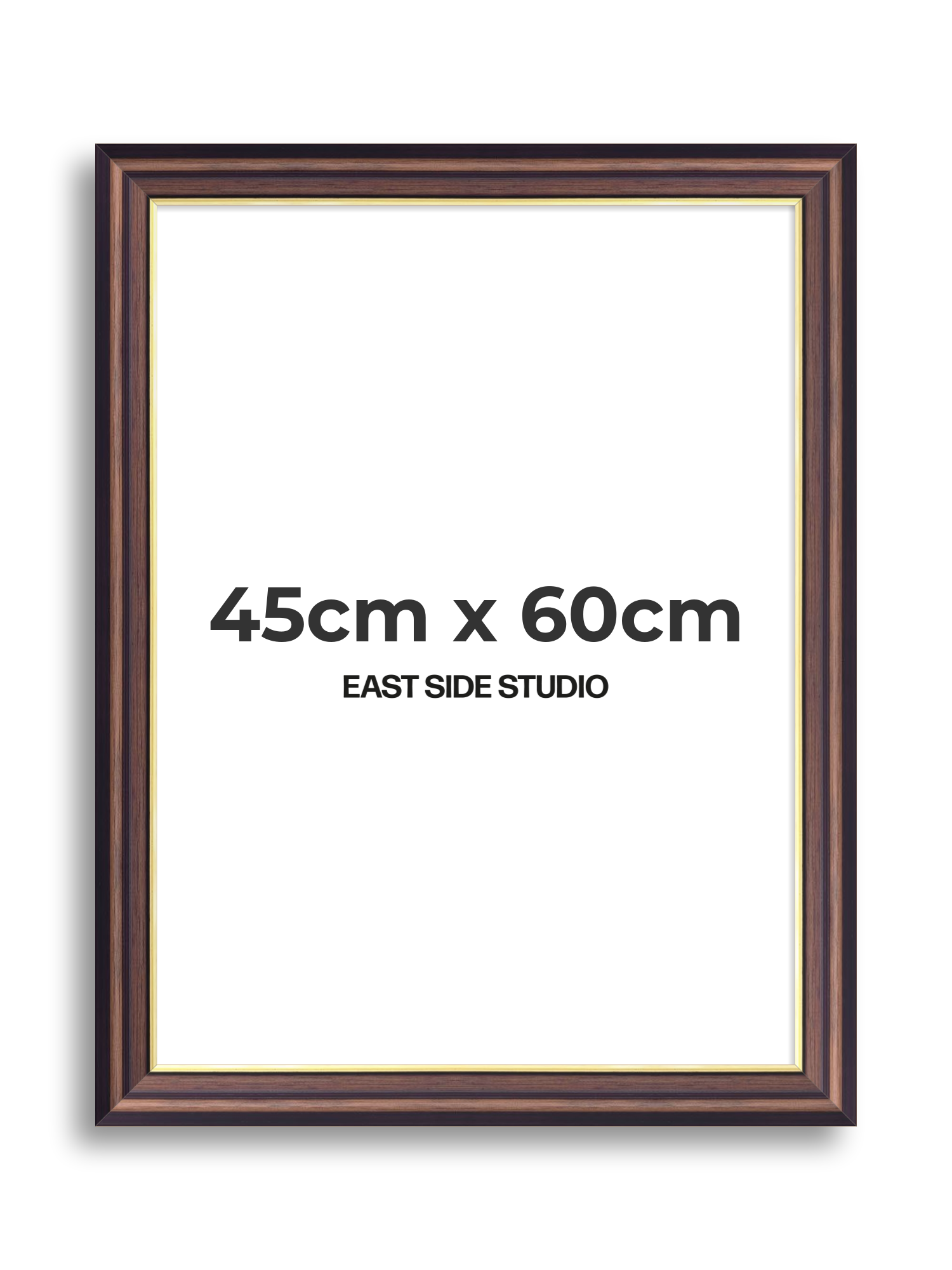 Antique Walnut & Gold 45cm x 60cm picture frame