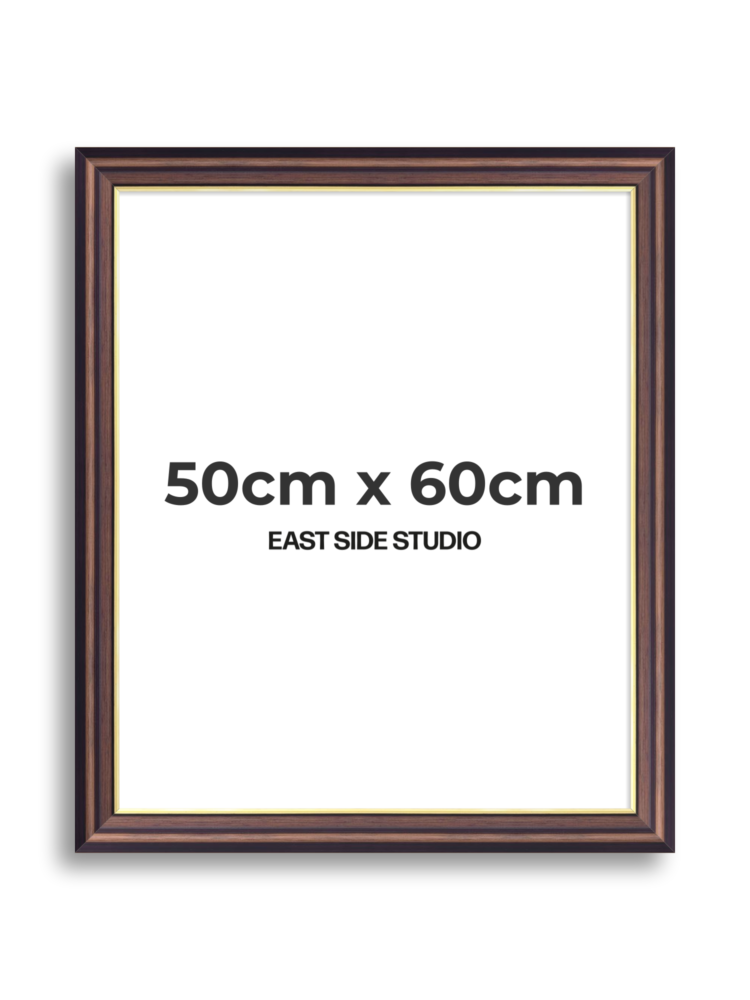 Antique Walnut & Gold 50cm x 60cm picture frame