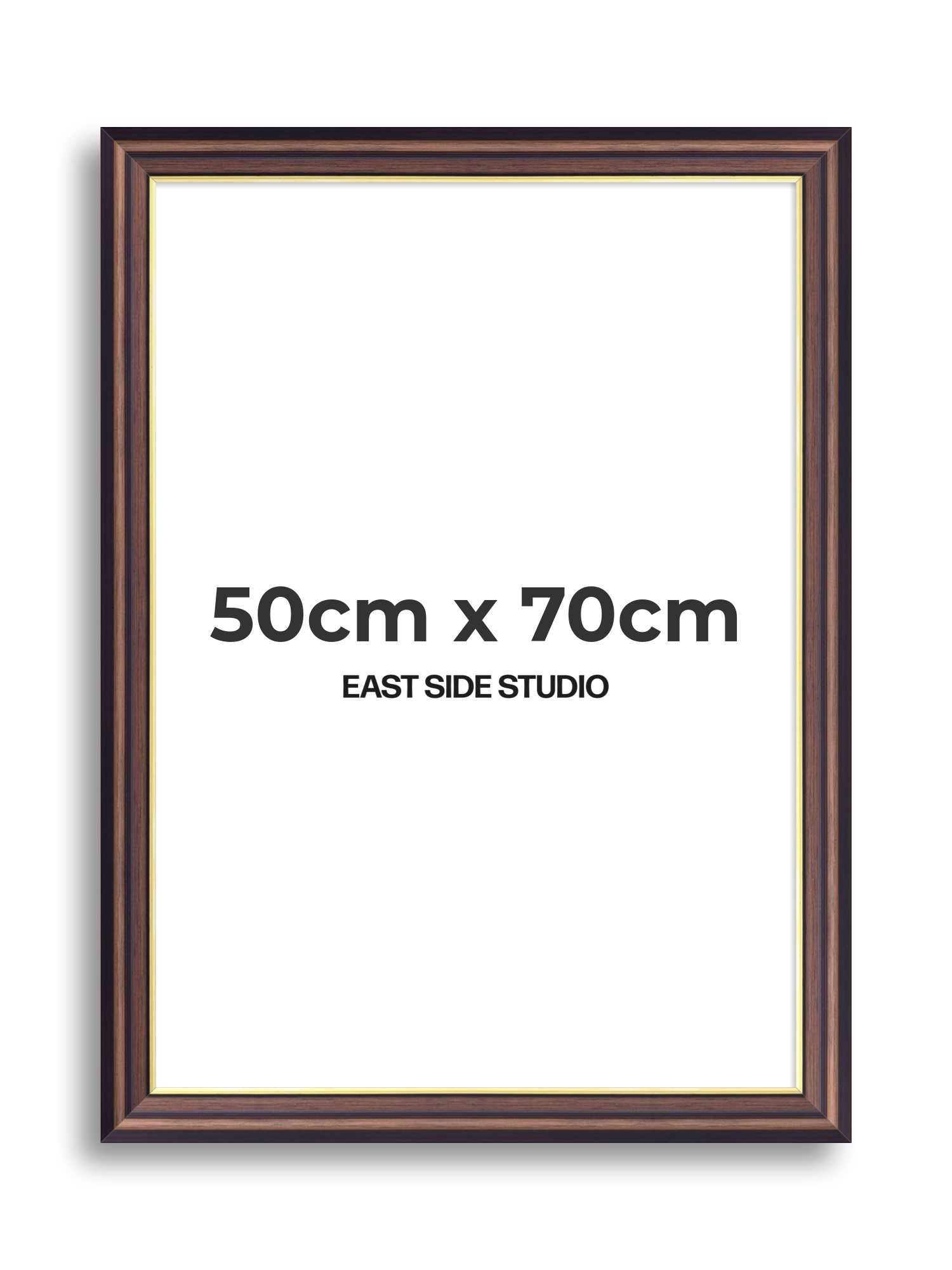 Antique Walnut & Gold 50cm x 70cm picture frame