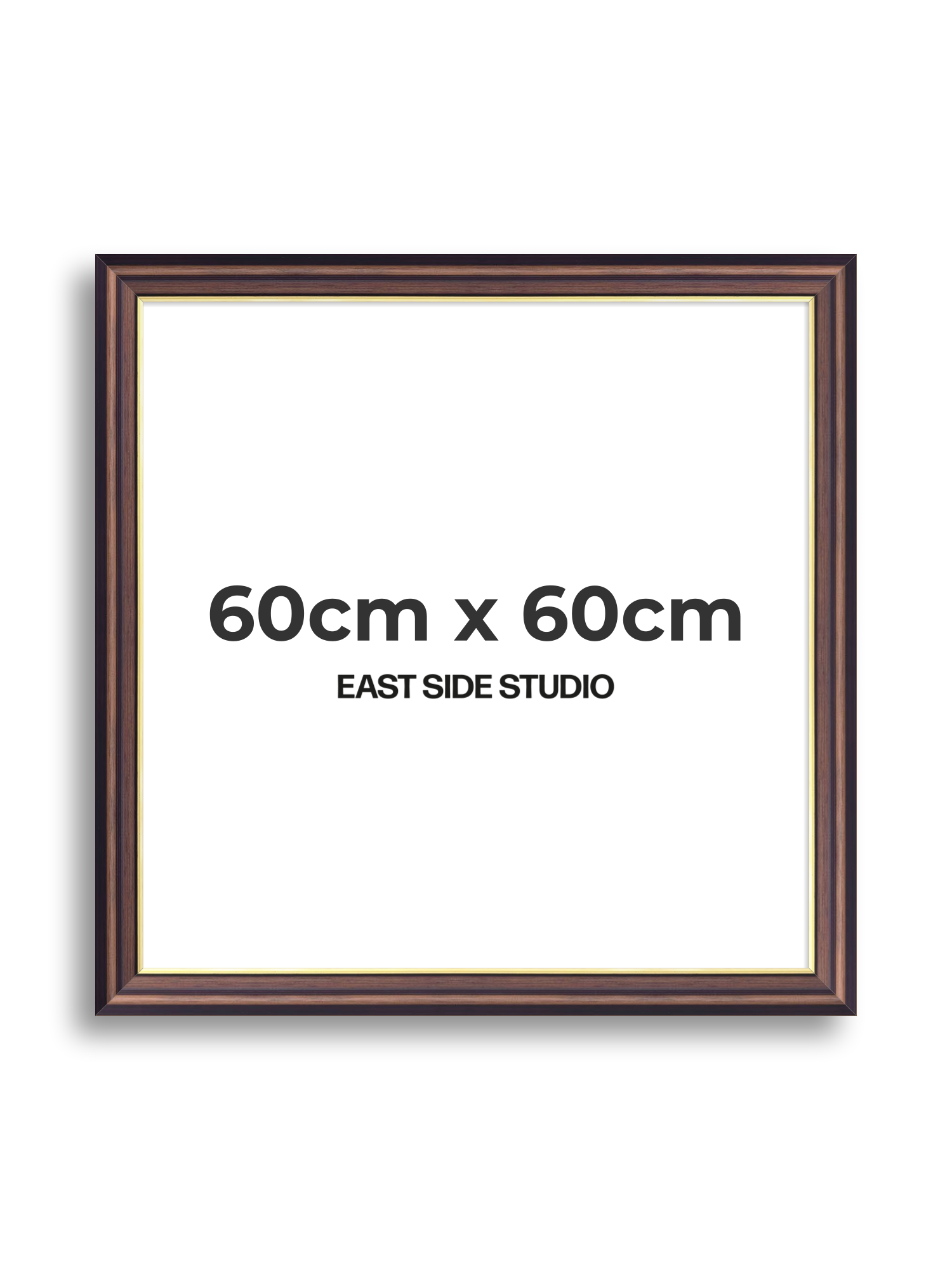 Antique Walnut & Gold 60cm x 60cm picture frame