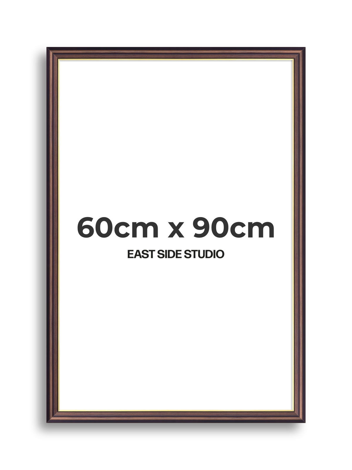 Antique Walnut & Gold 60cm x 90cm picture frame