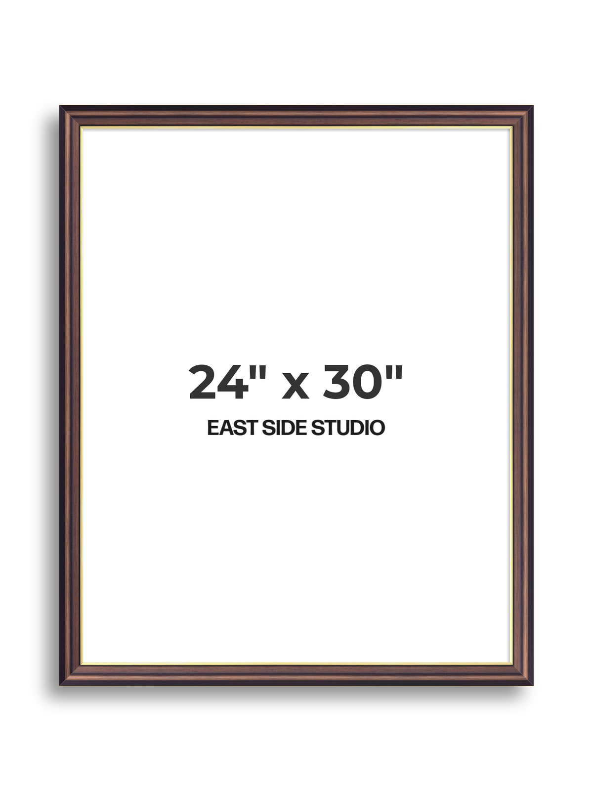 Antique Walnut & Gold 24" x 30" picture frame