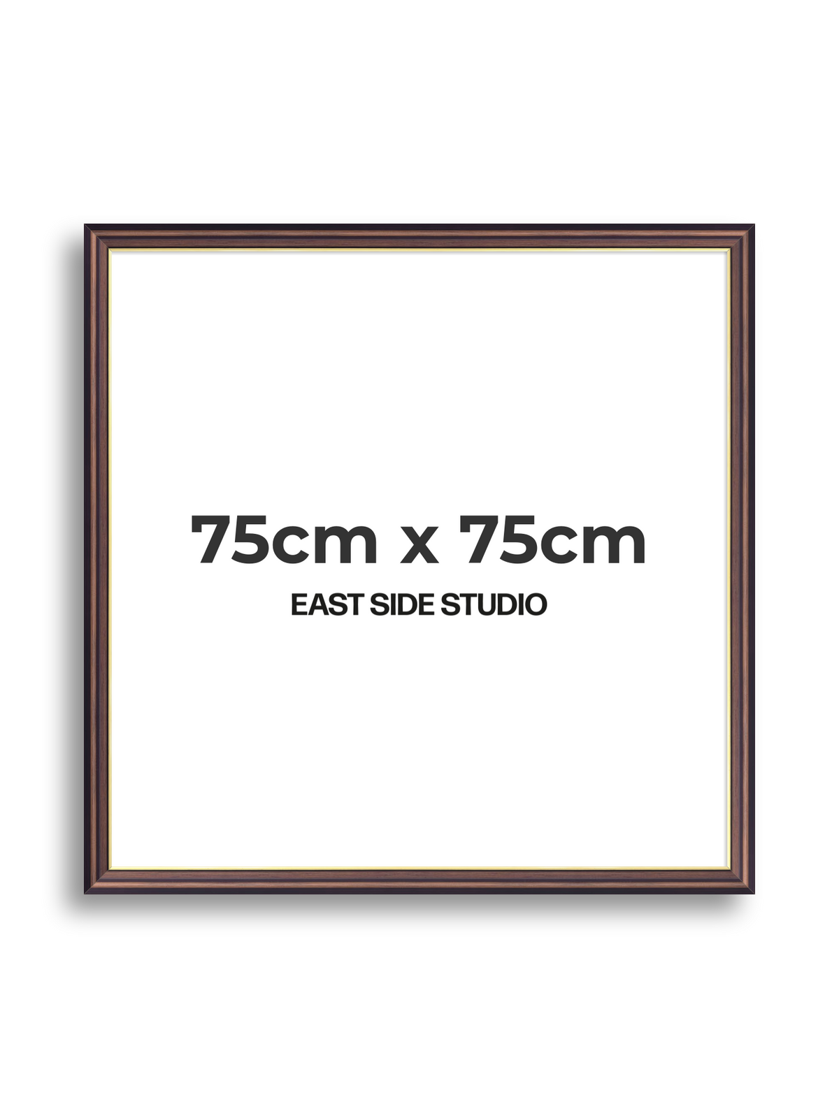 Antique Walnut & Gold 75cm x 75cm picture frame