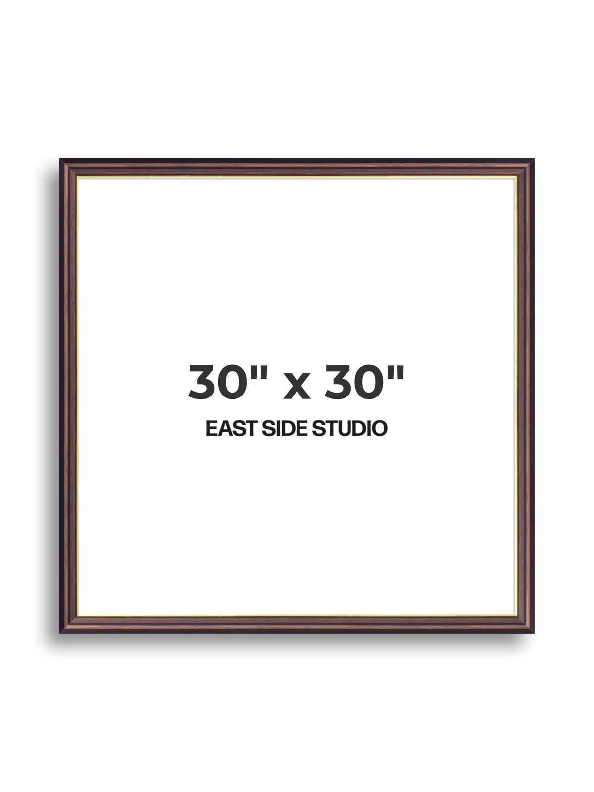 Antique Walnut & Gold 30" x 30" picture frame
