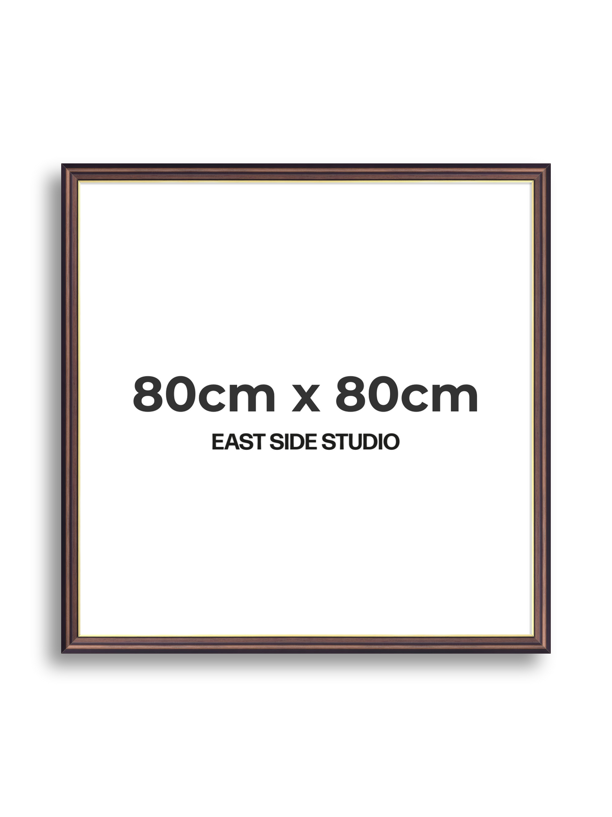 Antique Walnut & Gold 80cm x 80cm picture frame