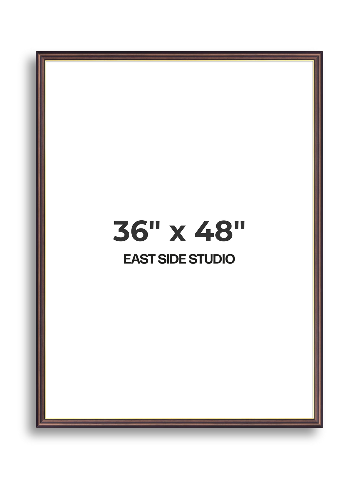 Antique Walnut & Gold 36" x 48" picture frame