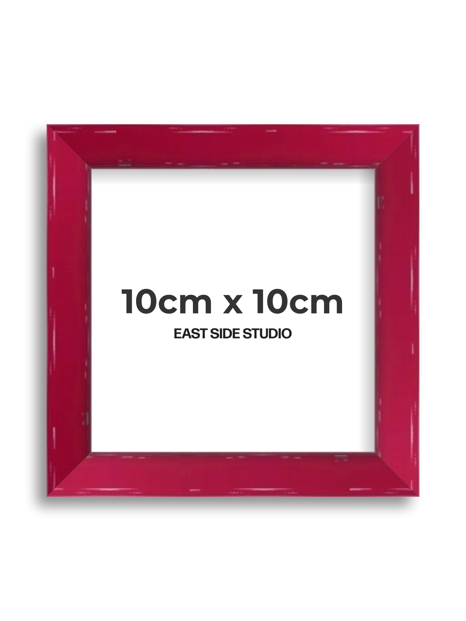 Crimson Red Gloss 10cm x 10cm picture frame