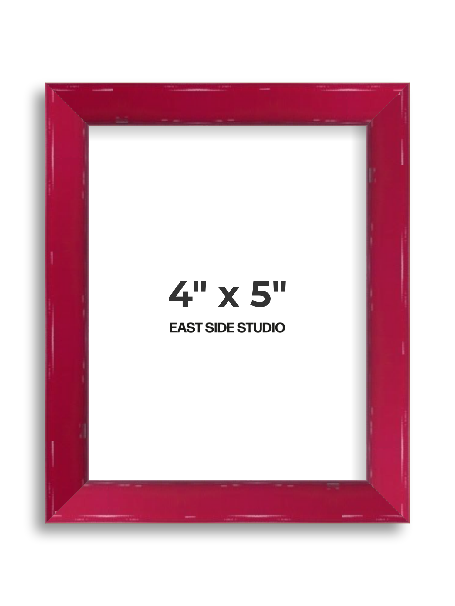 Crimson Red Gloss 4" x 5" picture frame