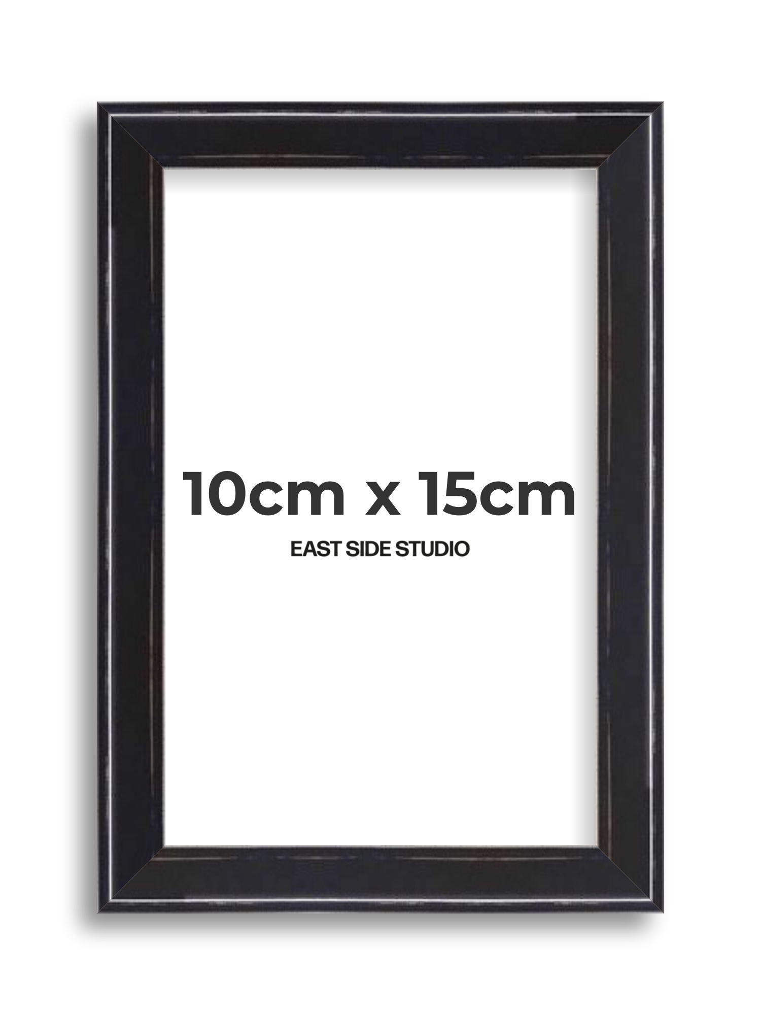 Black Lacquer 10cm x 15cm picture frame