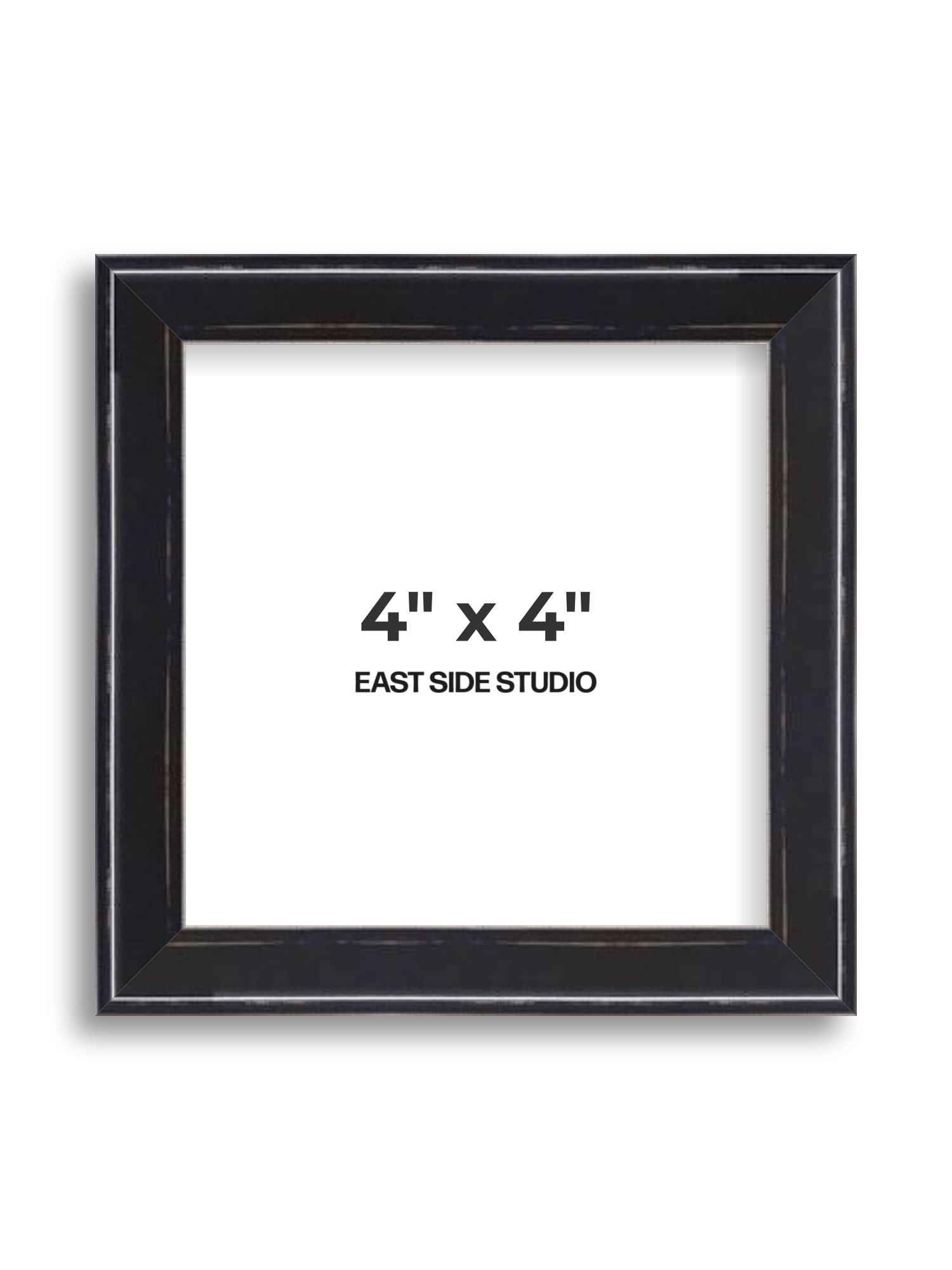 Black Lacquer 4" x 4" picture frame