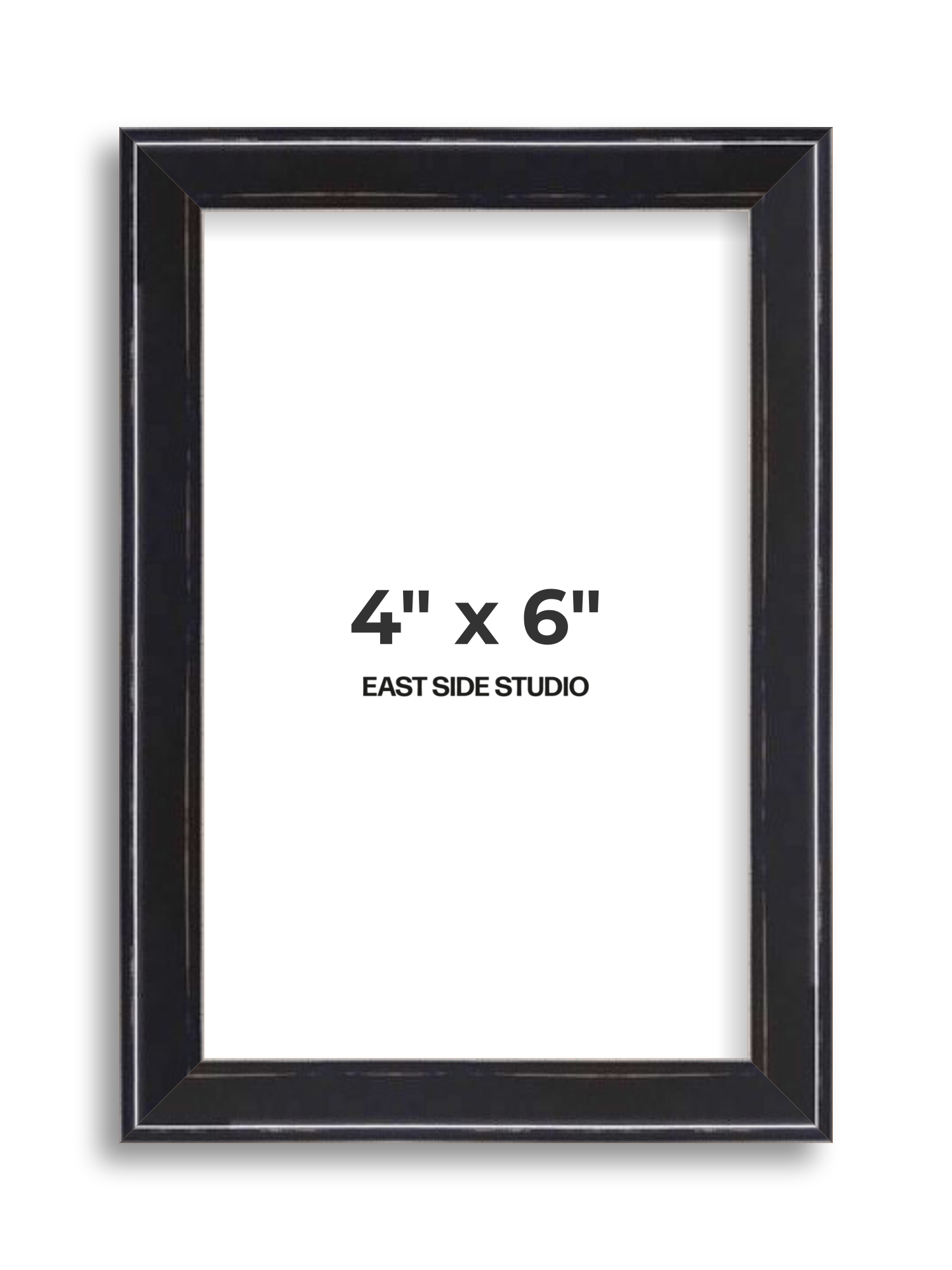 Black Lacquer 4" x 6" picture frame