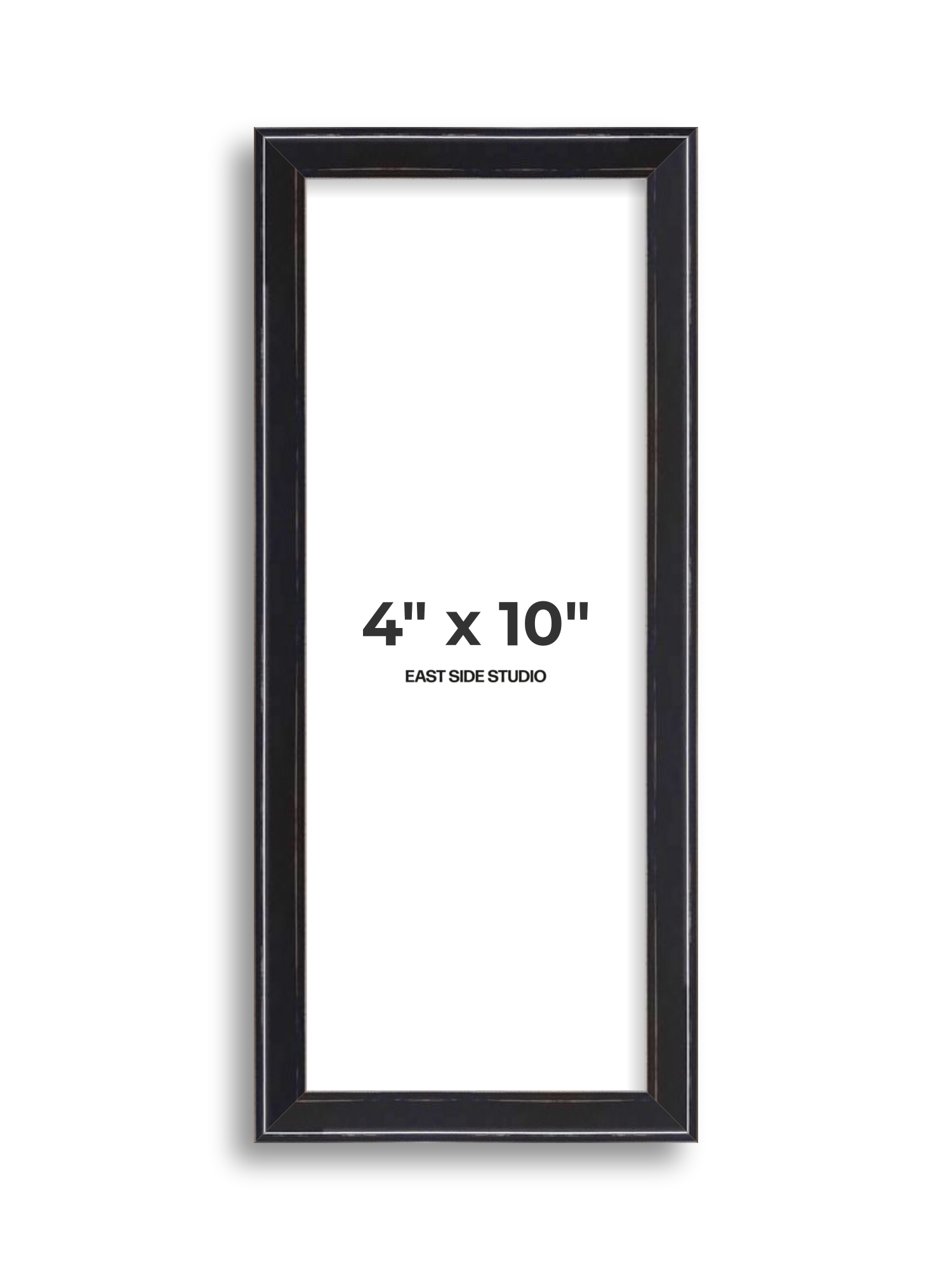 Black Lacquer 4" x 10" picture frame