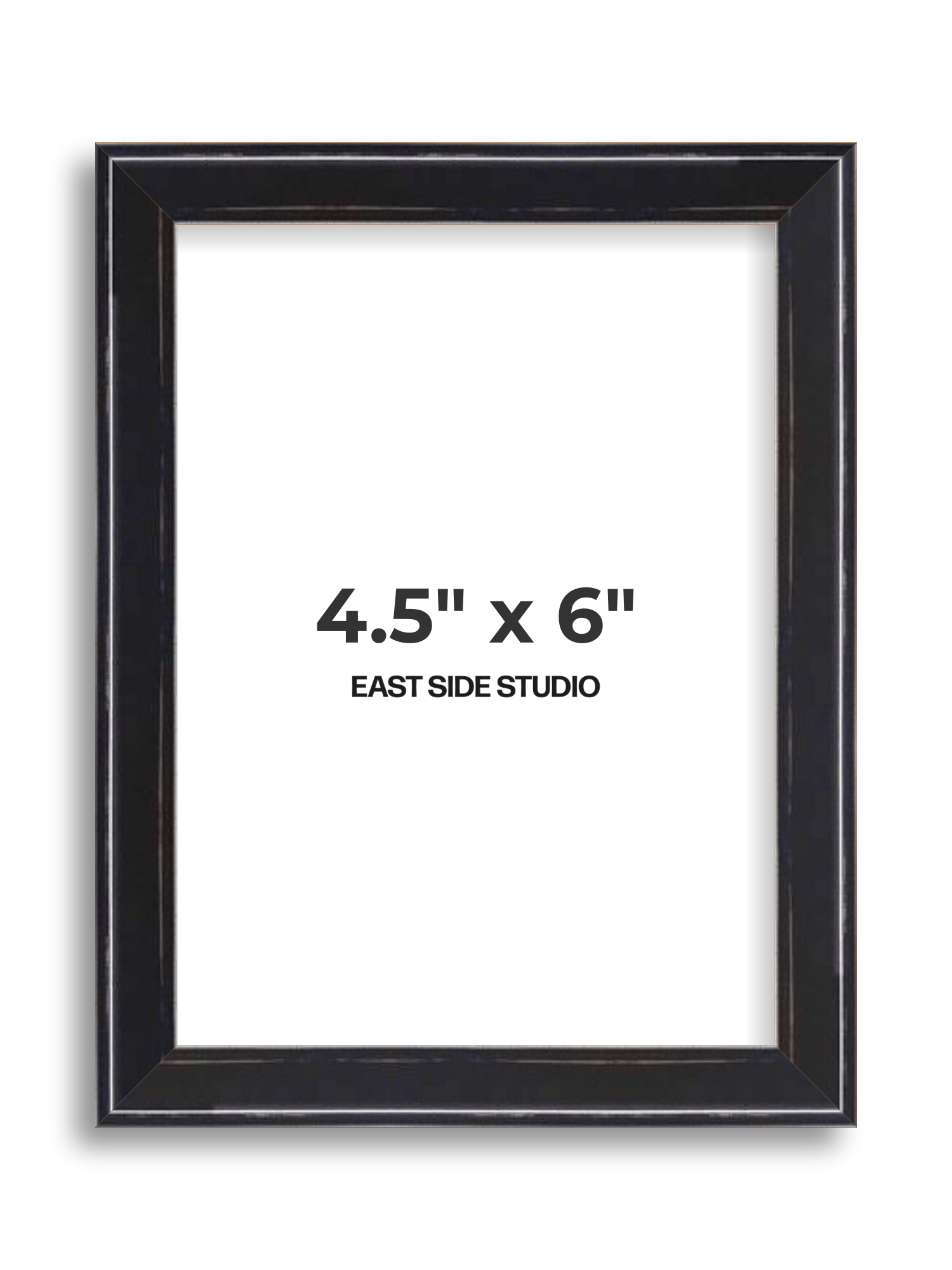 Black Lacquer 4.5" x 6" picture frame