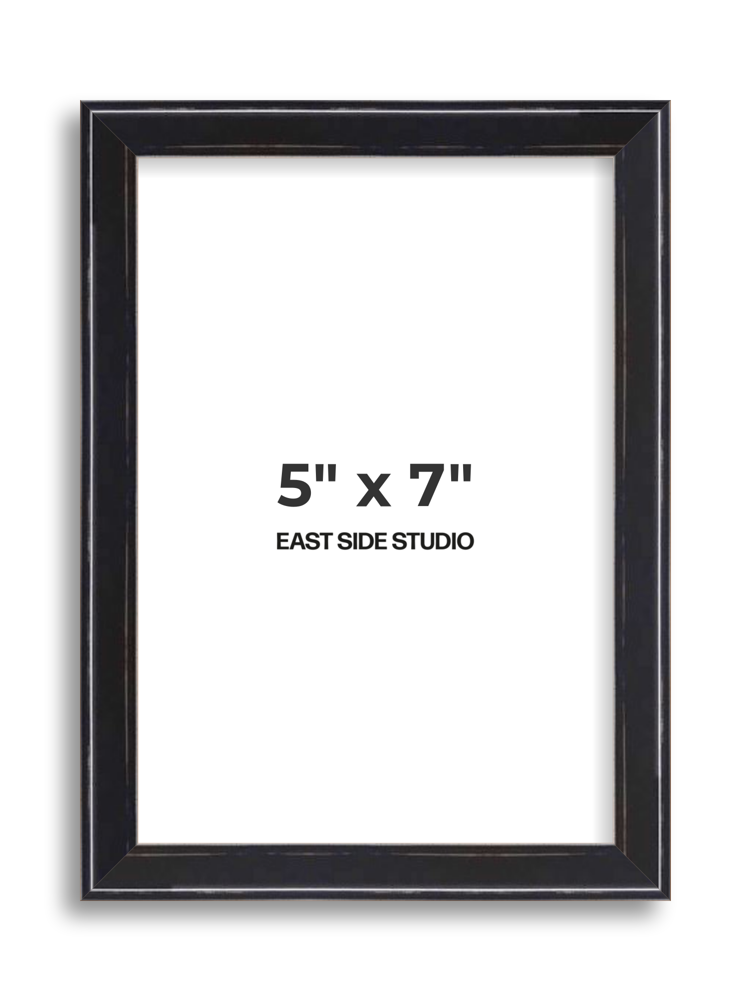 Black Lacquer 5" x 7" picture frame