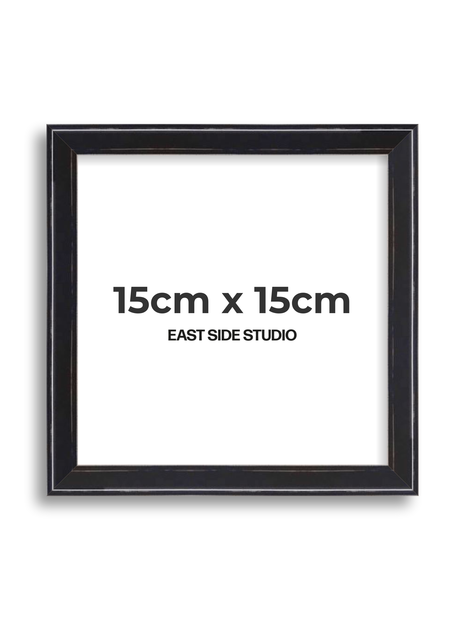 Black Lacquer 15cm x 15cm picture frame