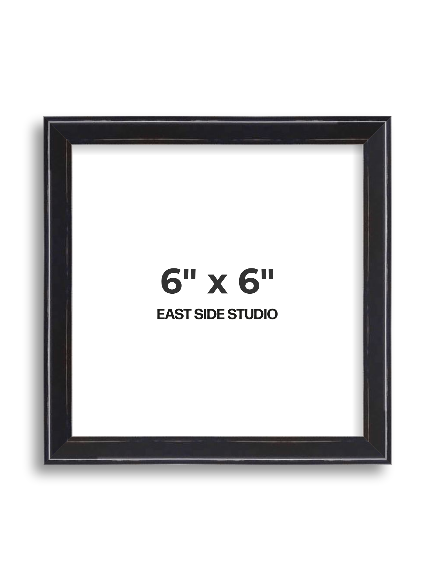 Black Lacquer 6" x 6" picture frame