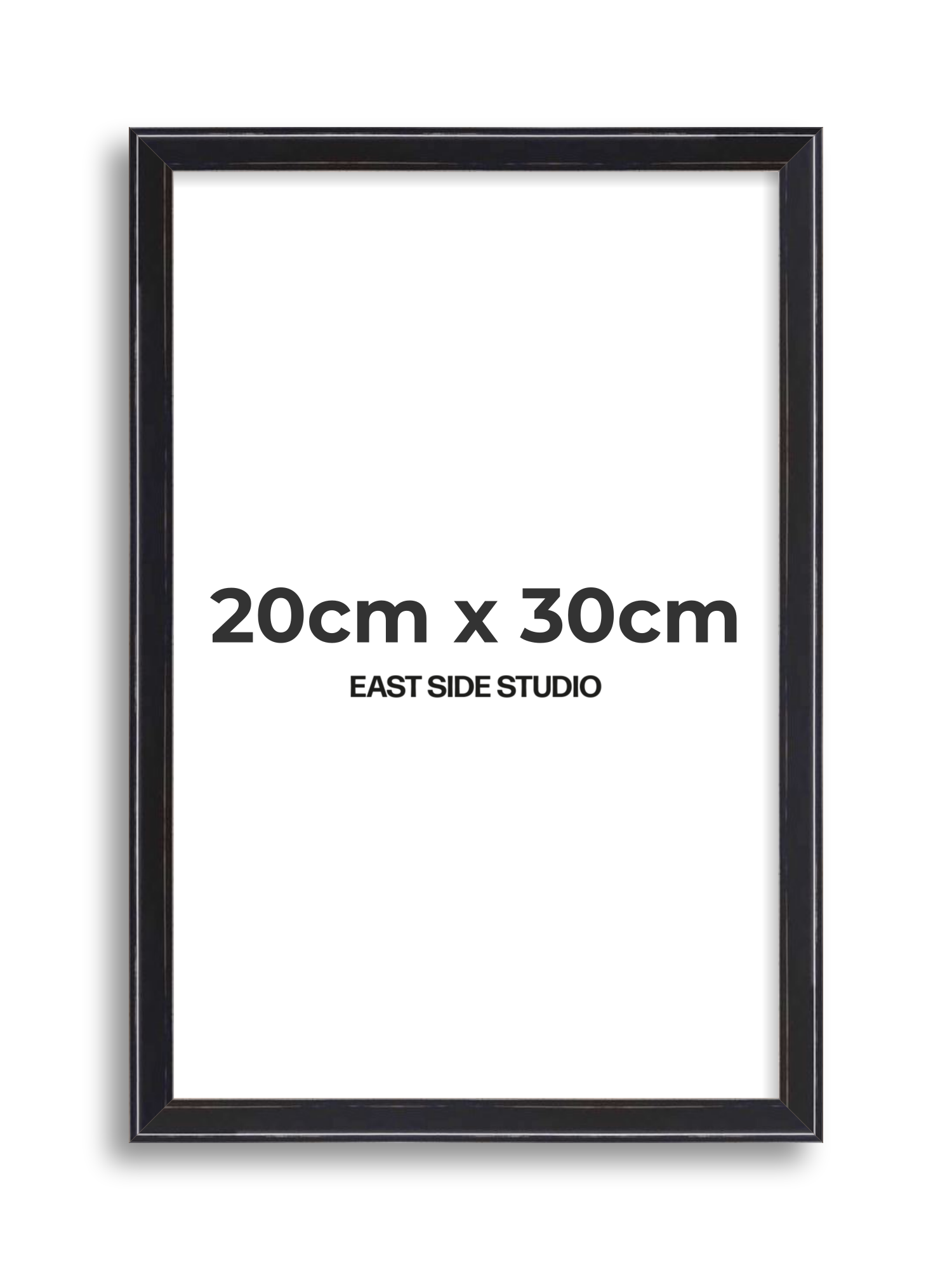 Black Lacquer 20cm x 30cm picture frame