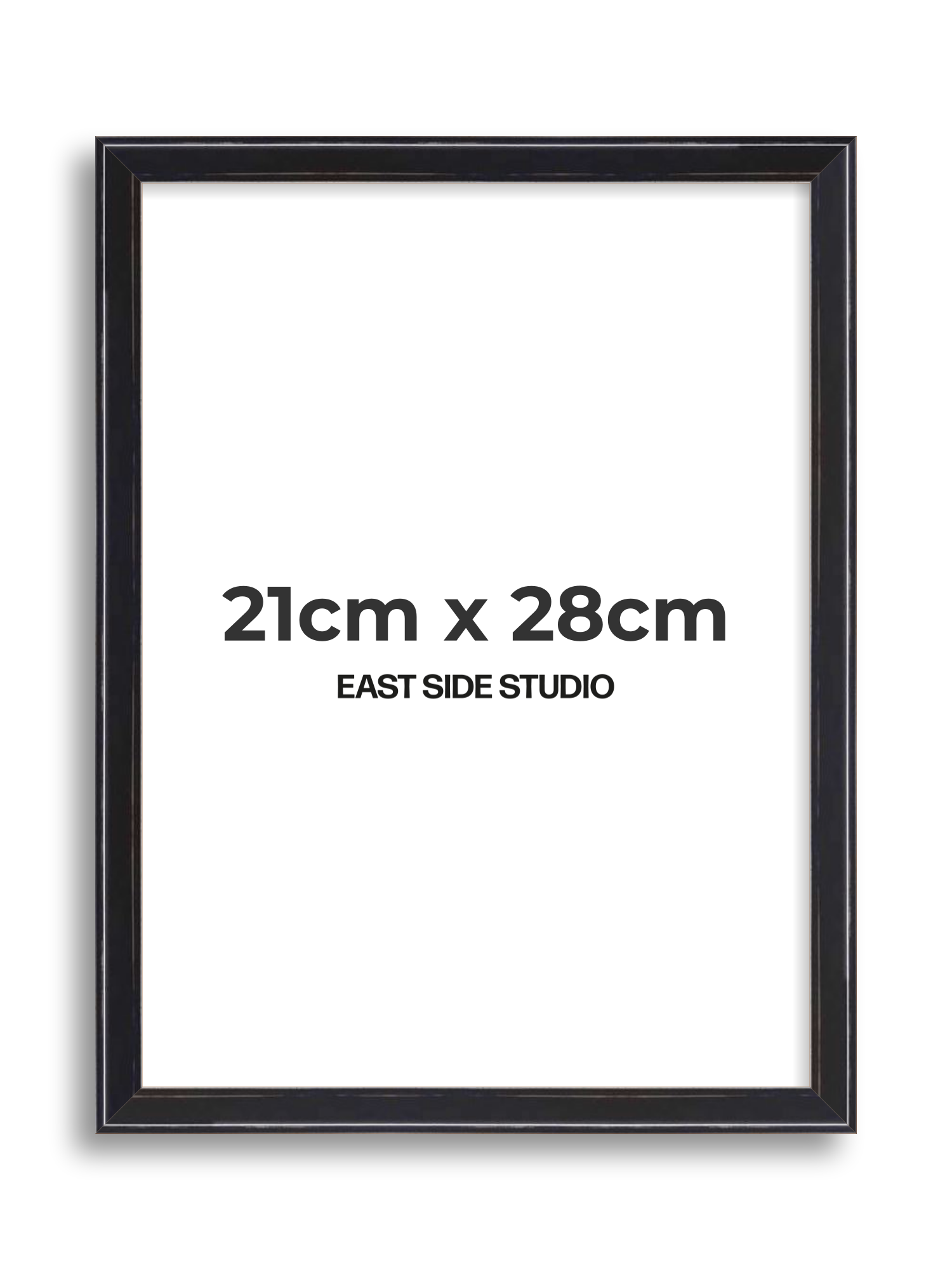 Black Lacquer 21cm x 28cm picture frame