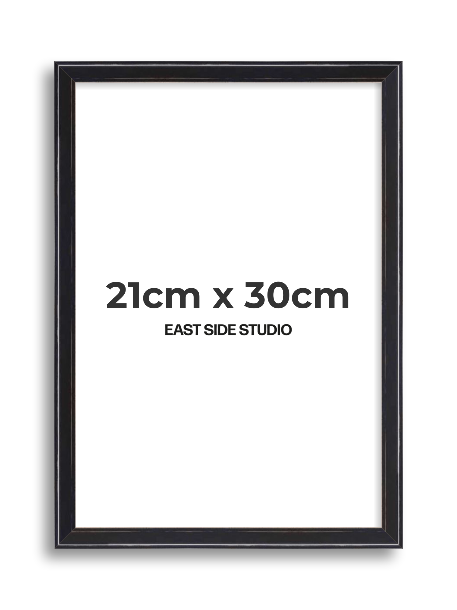 Black Lacquer 21cm x 30cm picture frame
