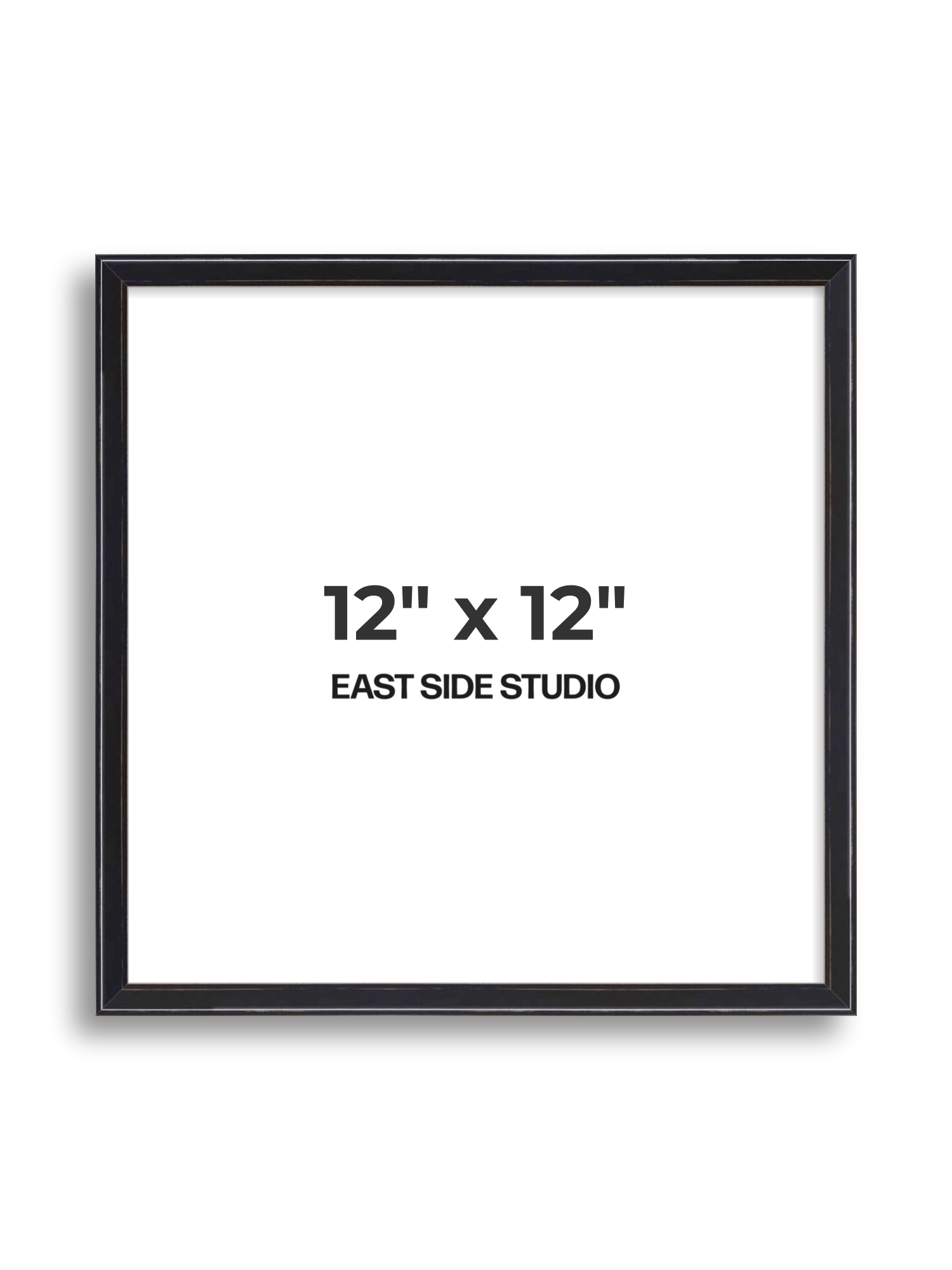 Black Lacquer 12" x 12" picture frame