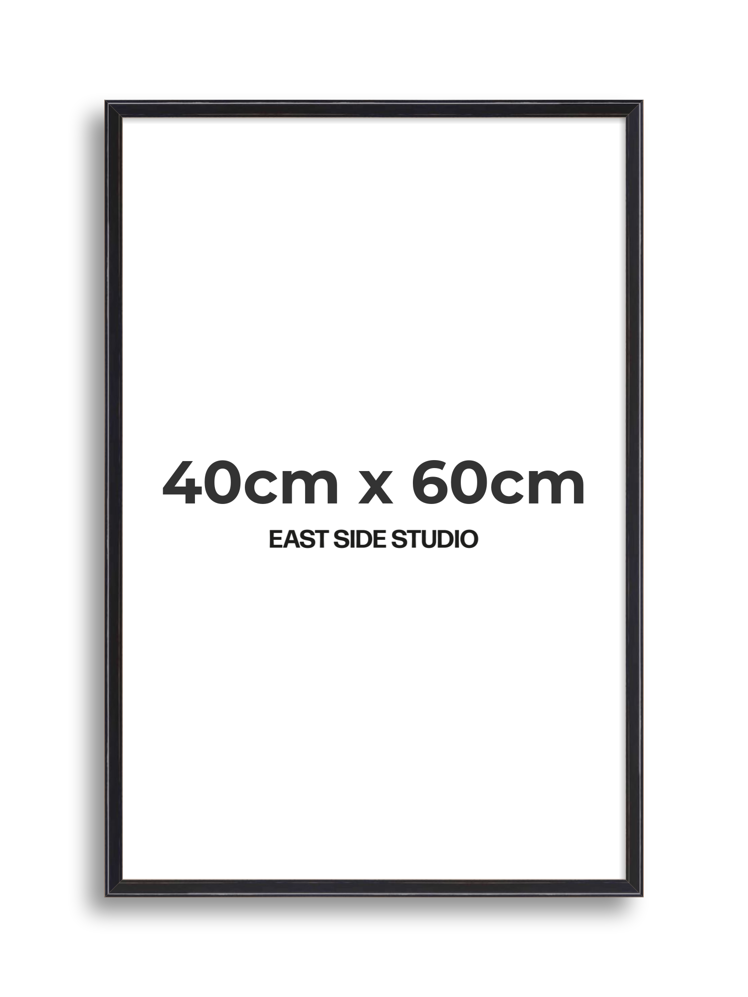 Black Lacquer 40cm x 60cm picture frame