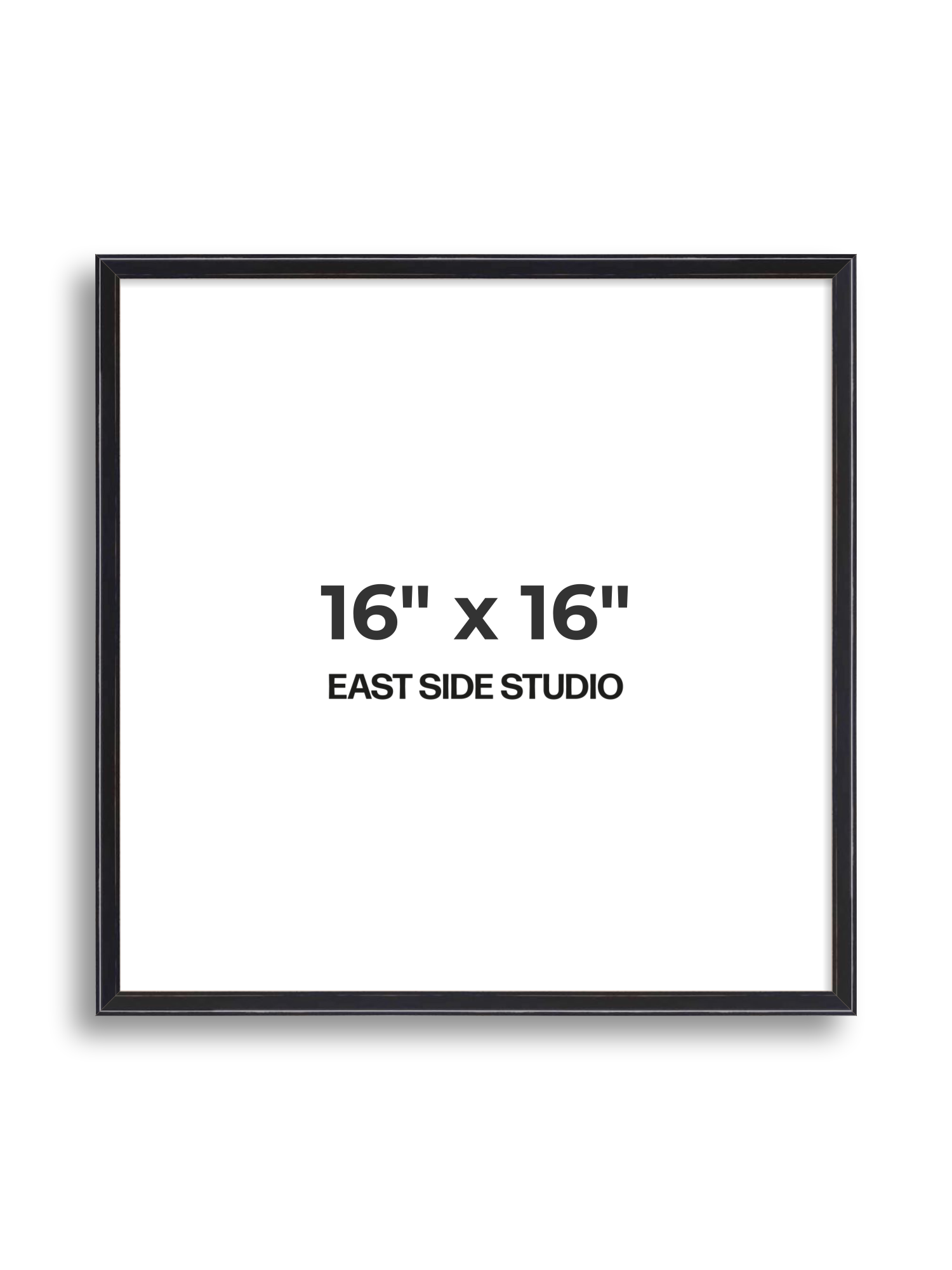 Black Lacquer 16" x 16" picture frame