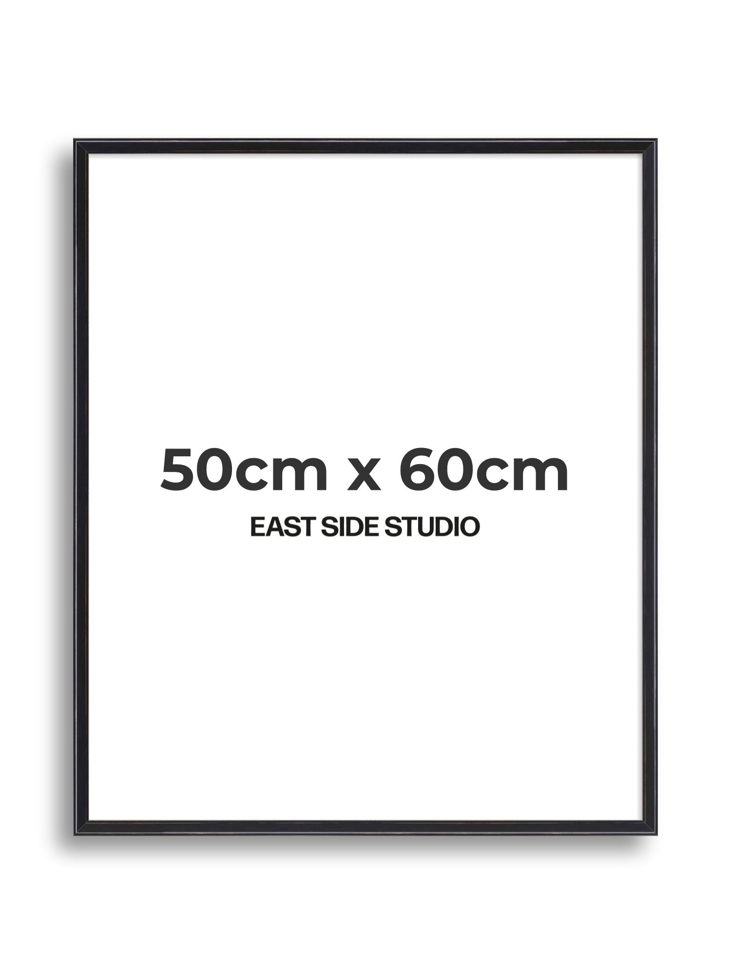 Black Lacquer 50cm x 60cm picture frame