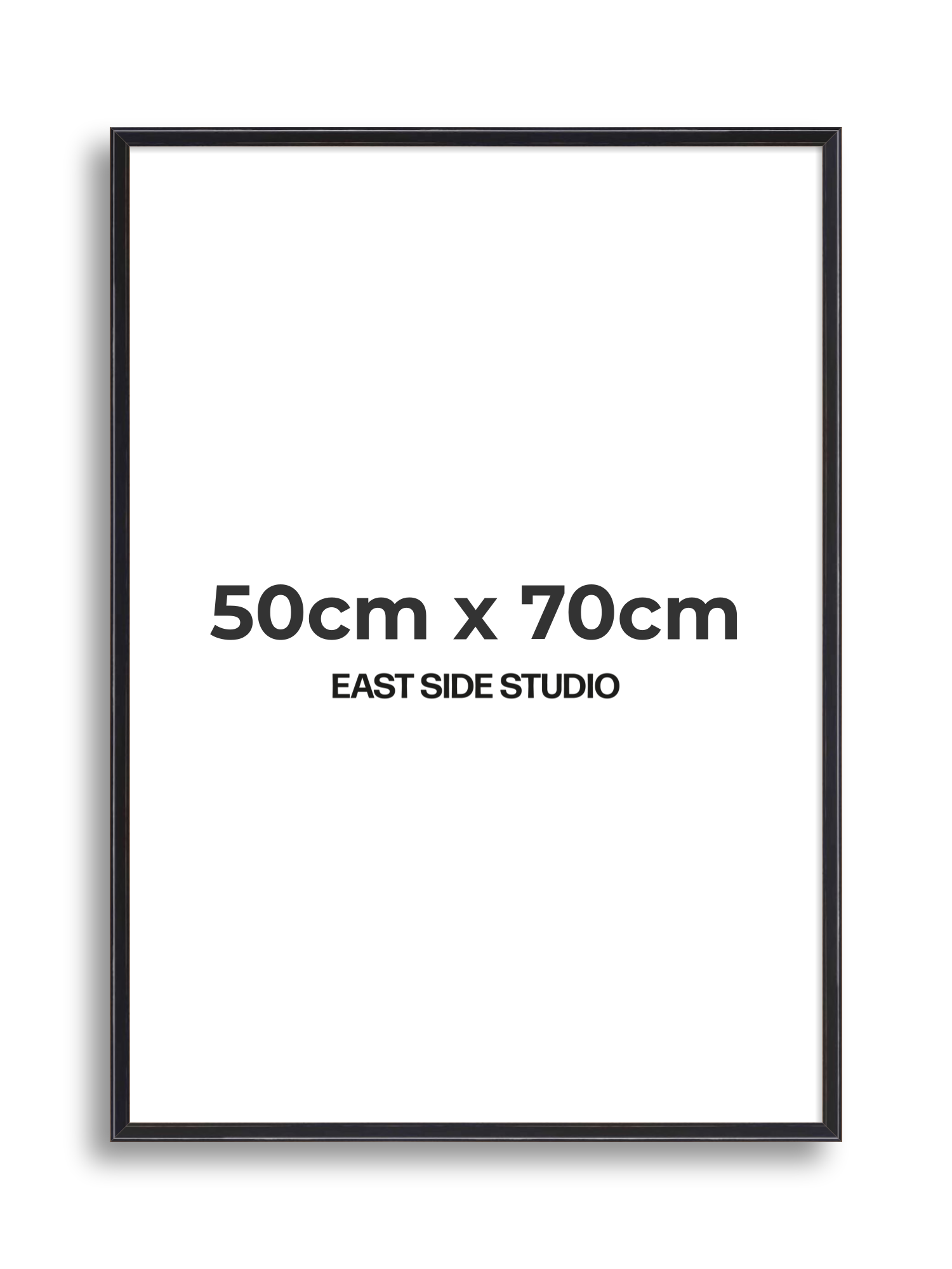 Black Lacquer 50cm x 70cm picture frame
