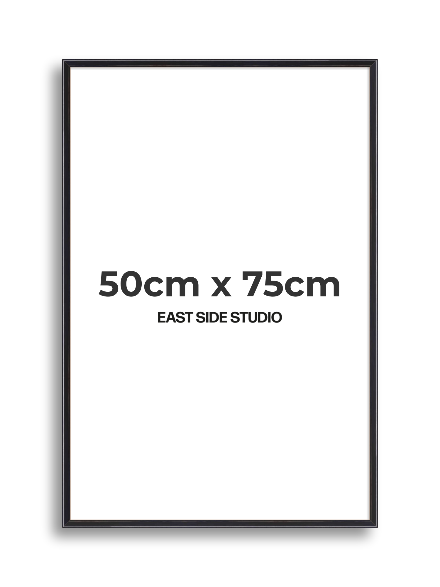 Black Lacquer 50cm x 75cm picture frame