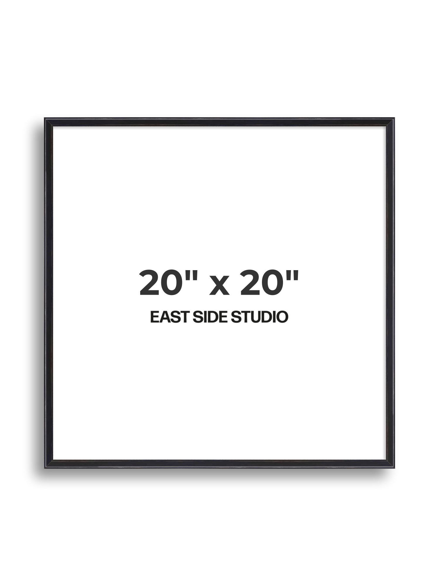 Black Lacquer 20" x 20" picture frame