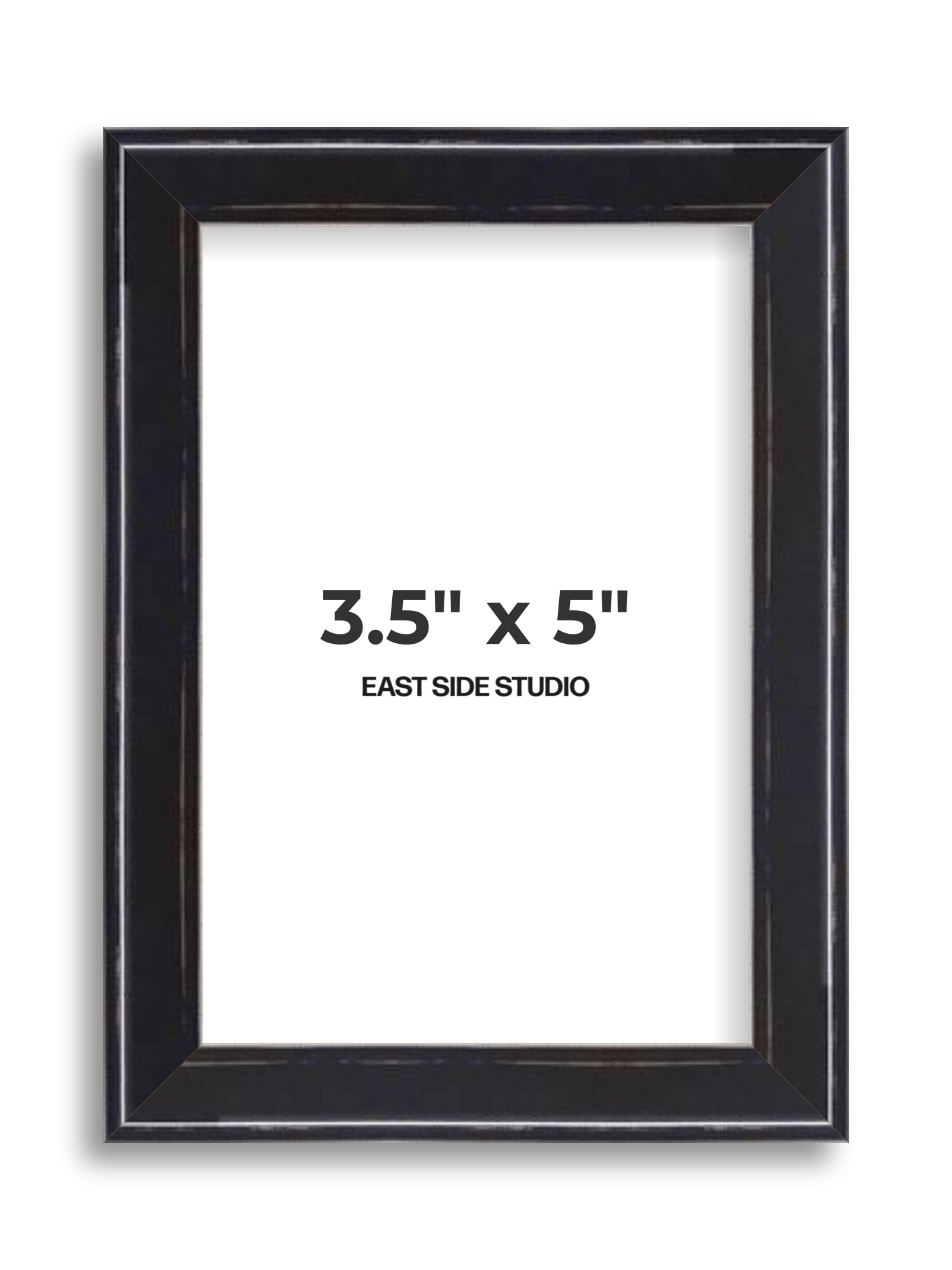 Black Lacquer 3.5" x 5" picture frame